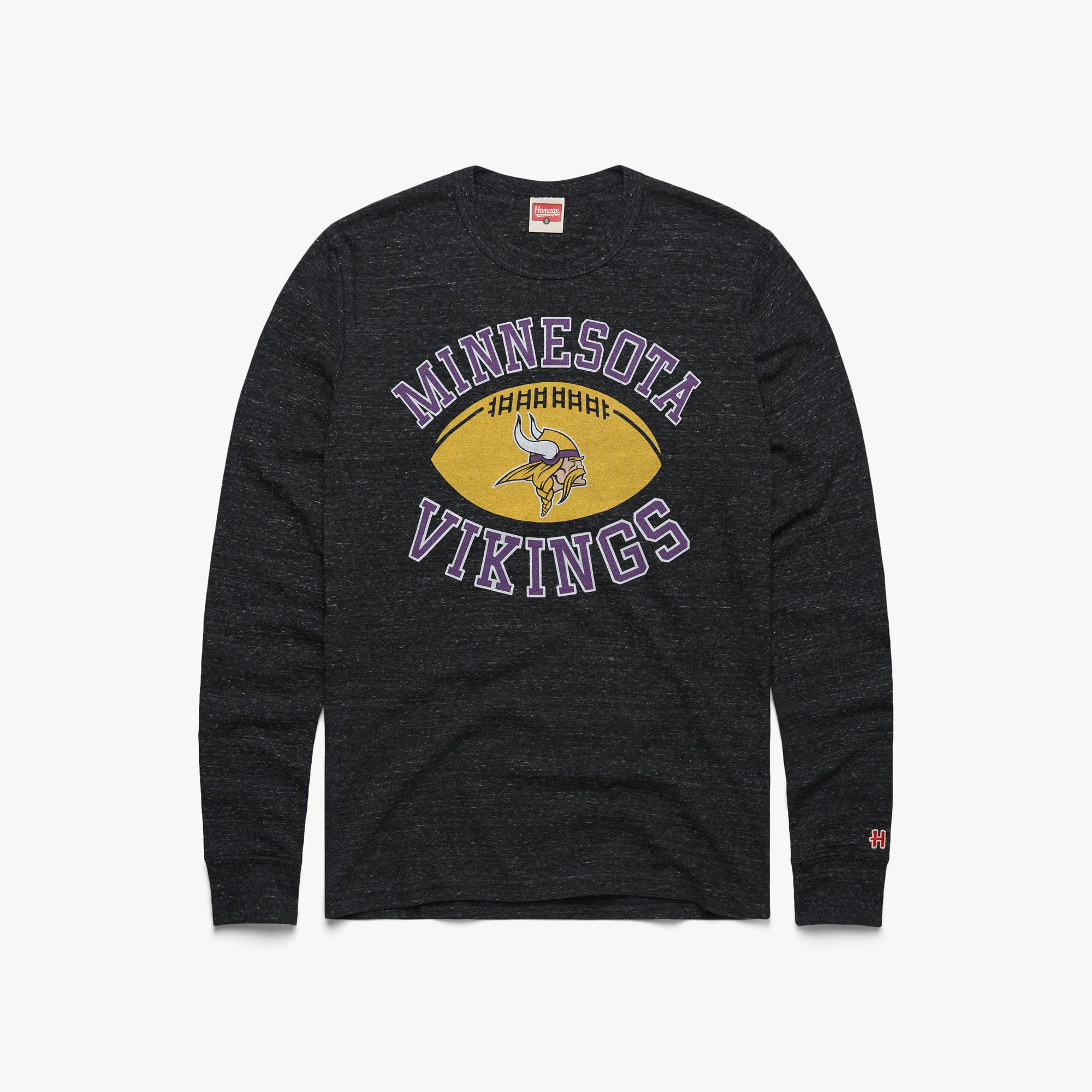 Minnesota Vikings Pigskin Long Sleeve Tee With Mastercard For Sale