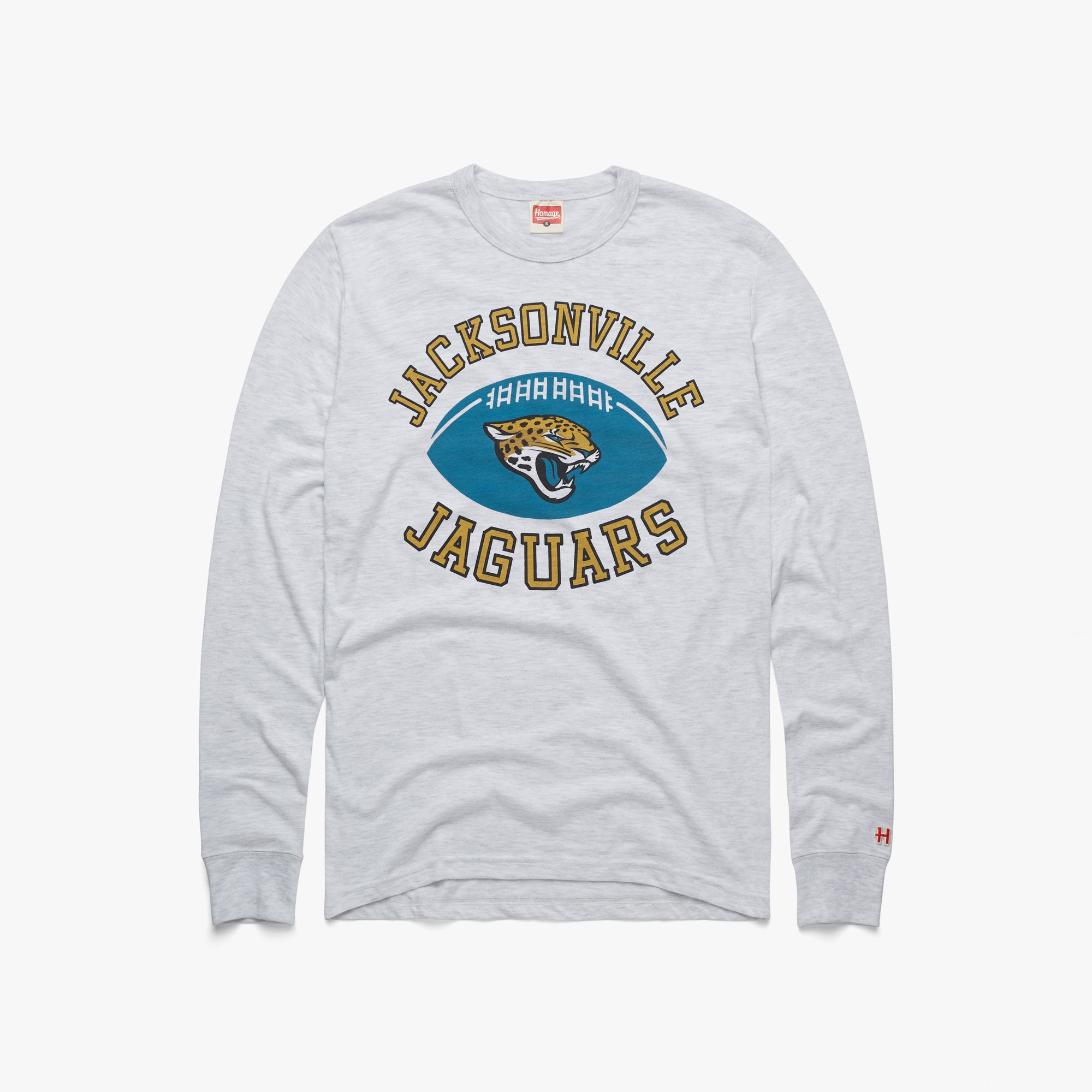 Jacksonville Jaguars Pigskin Long Sleeve Tee Sale 100% Original