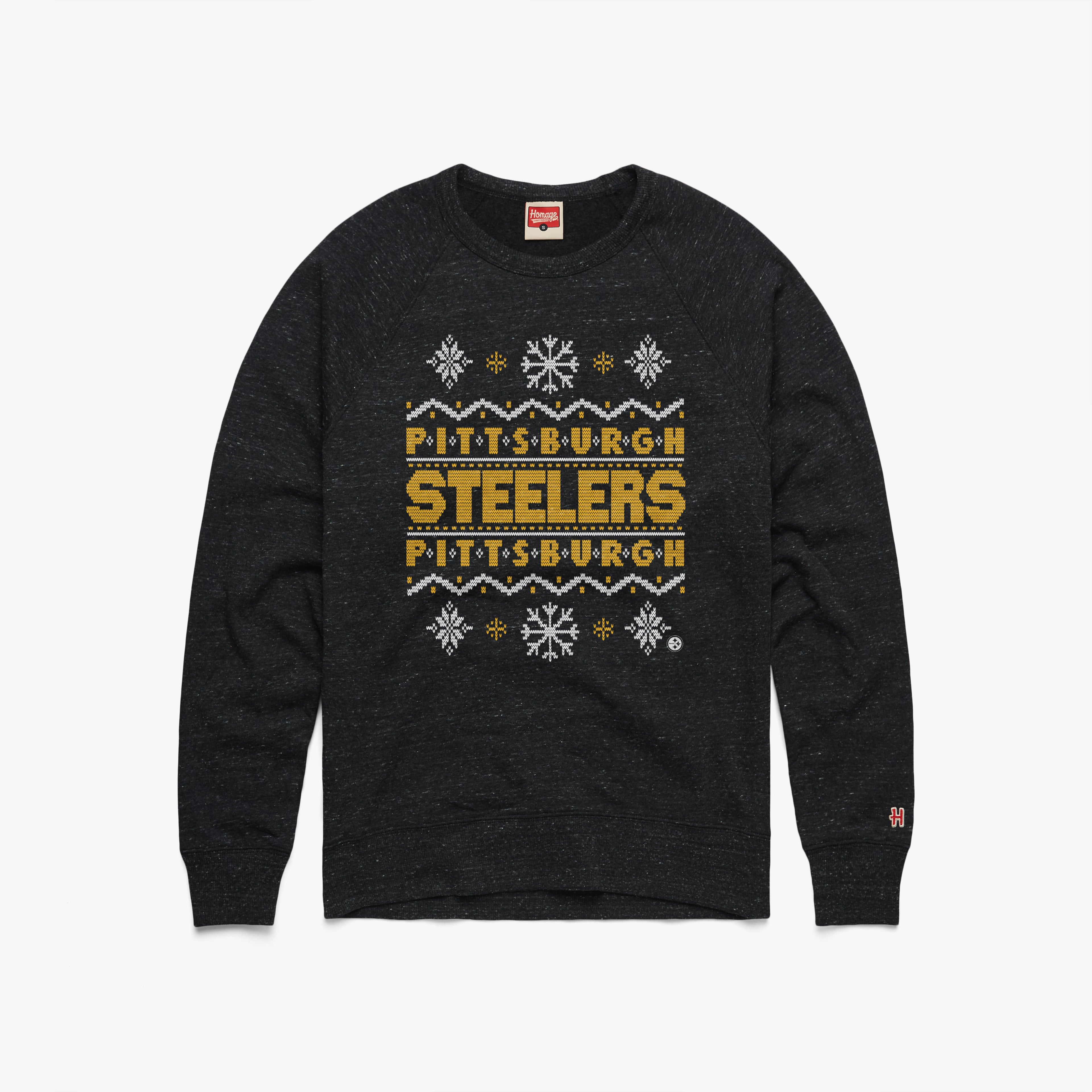 Pittsburgh Steelers Holiday Crewneck Discount Cheap