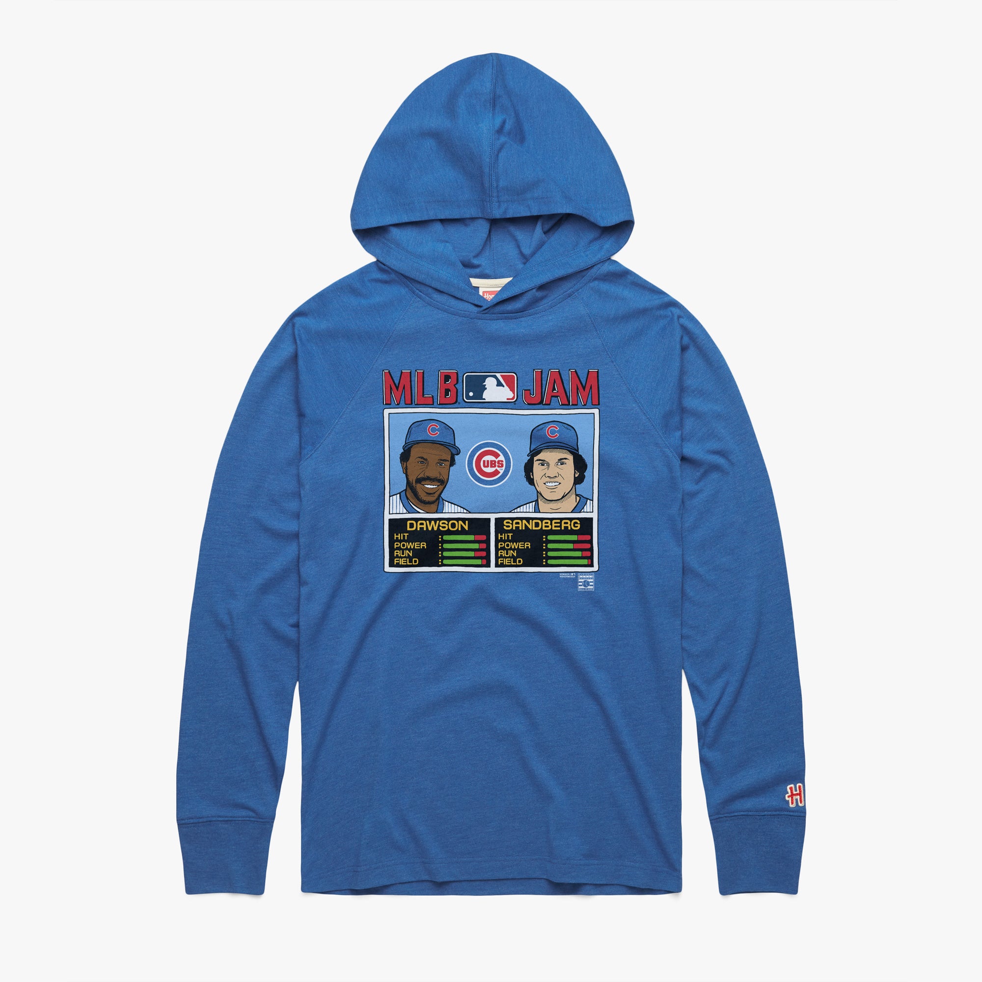 MLB Jam Cubs Dawson And Sandberg Lightweight Hoodie Enjoy Online