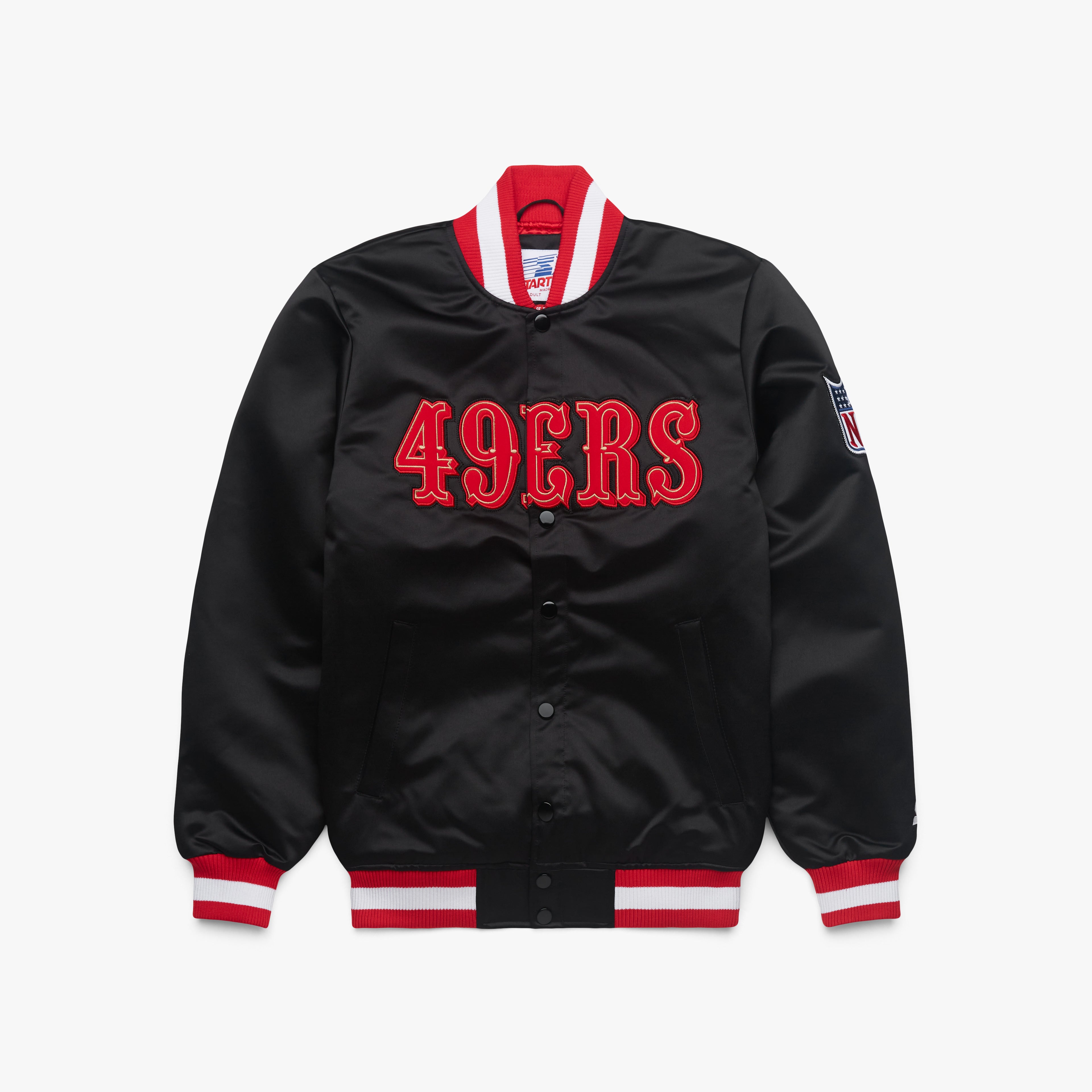 HOMAGE x Starter 49ers Blackout Heavyweight Satin Jacket Sale Ebay