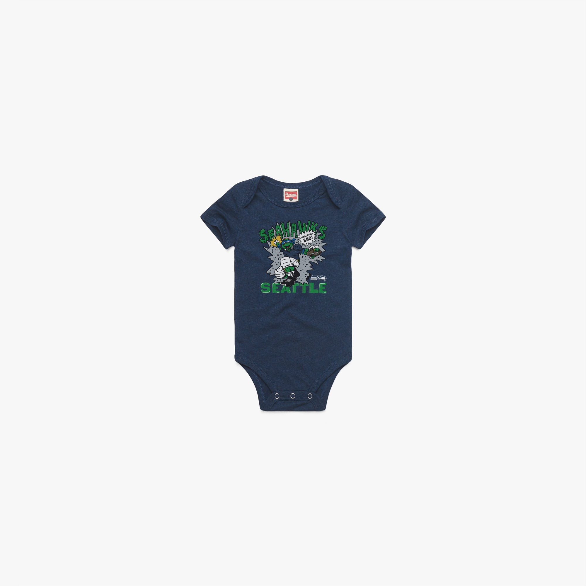 TMNT Leonardo x Seattle Seahawks Baby One Piece Manchester Great Sale Cheap Online