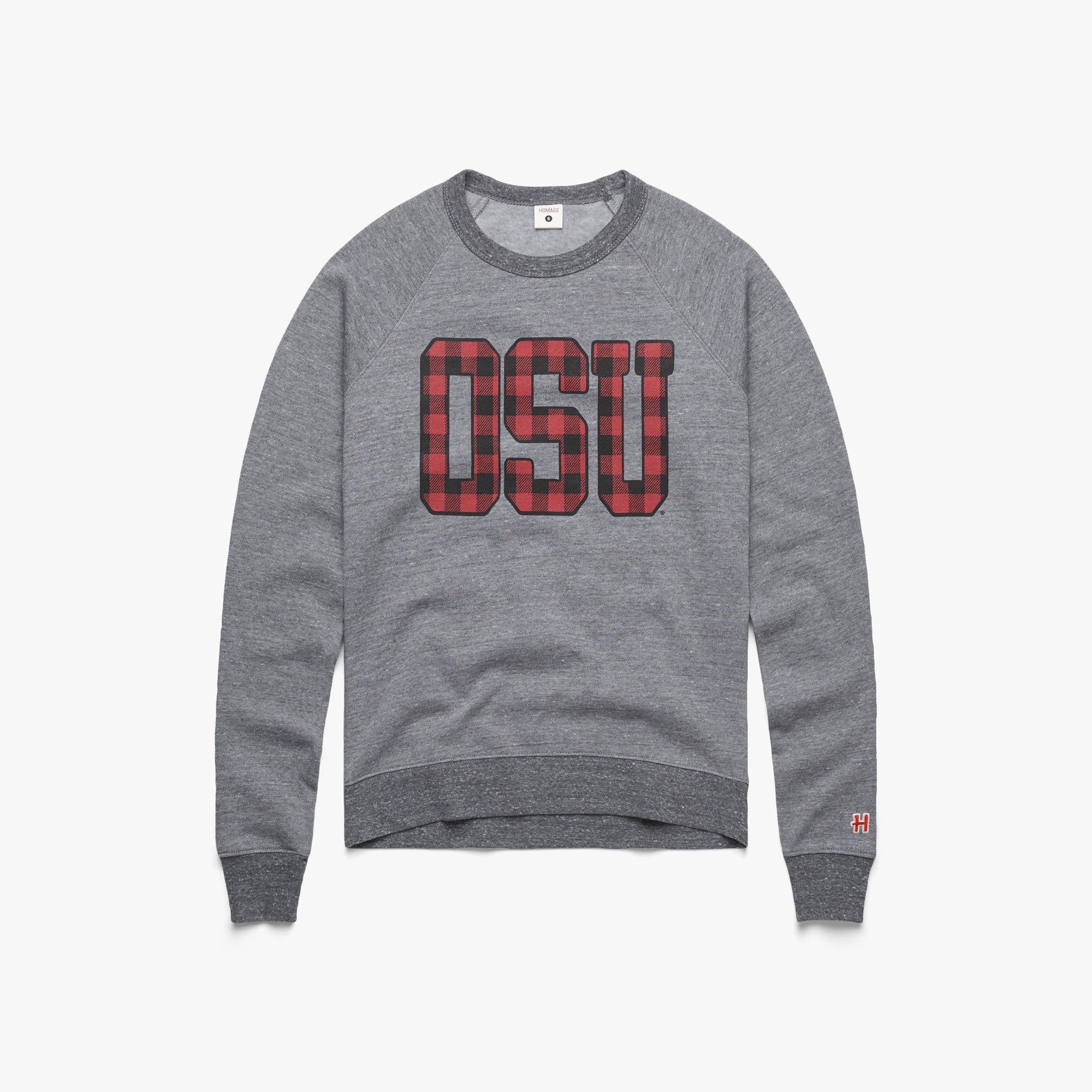 Women's OSU Plaid Crewneck Largest Supplier Cheap Pice