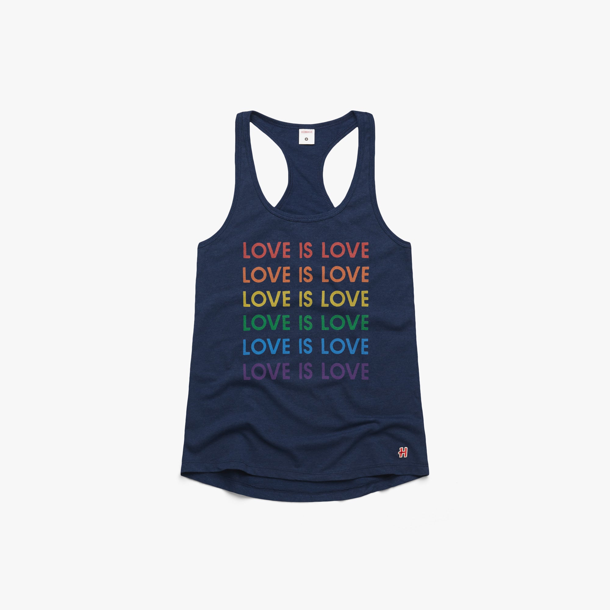 Women's Love Is Love Rainbow Racerback Best Seller