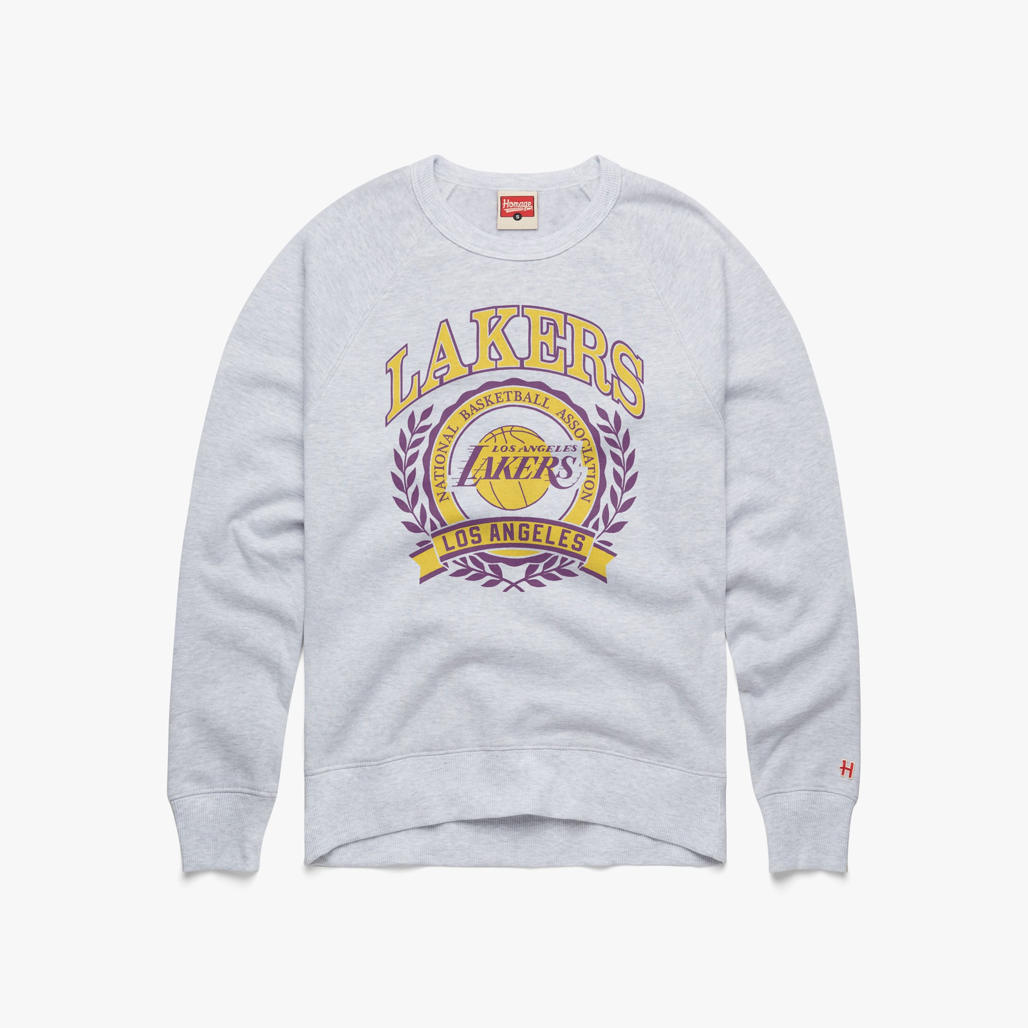 Los Angeles Lakers Crest Crewneck Free Shipping Browse