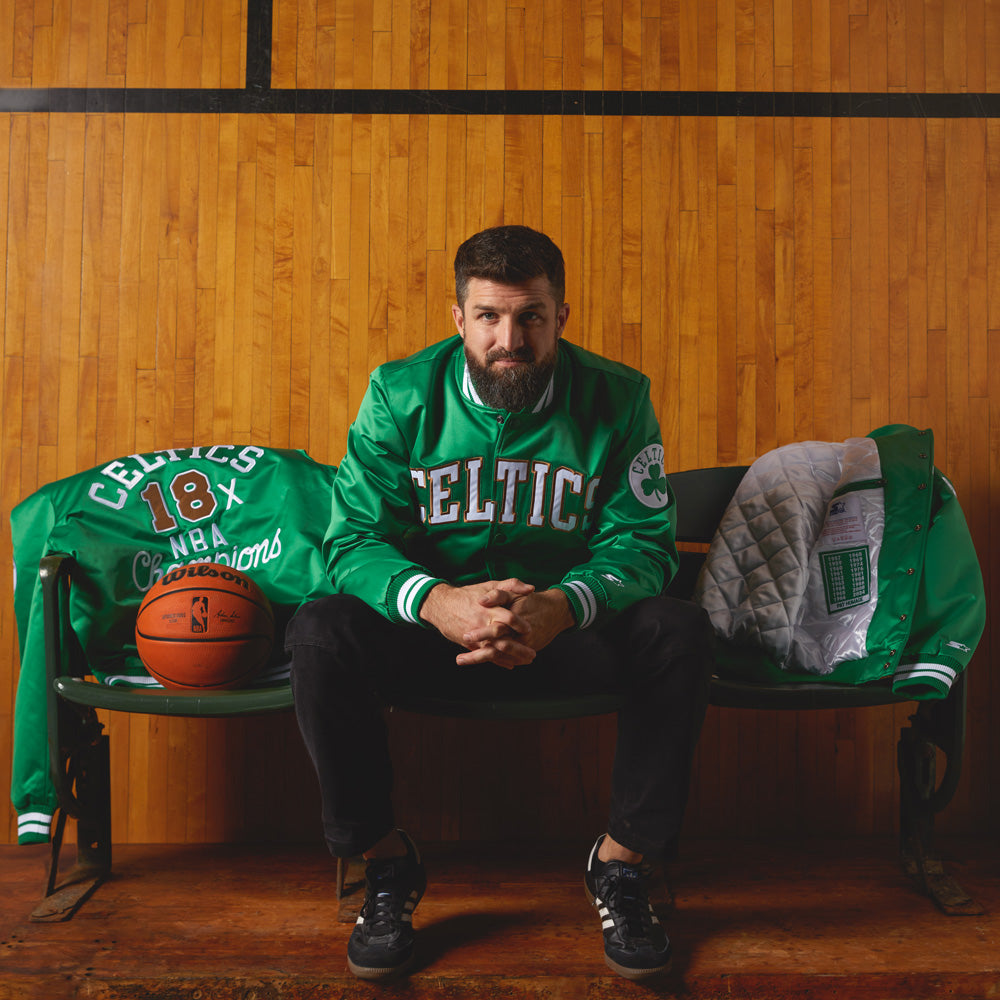 HOMAGE X Starter Celtics Heavyweight Satin Jacket For Cheap