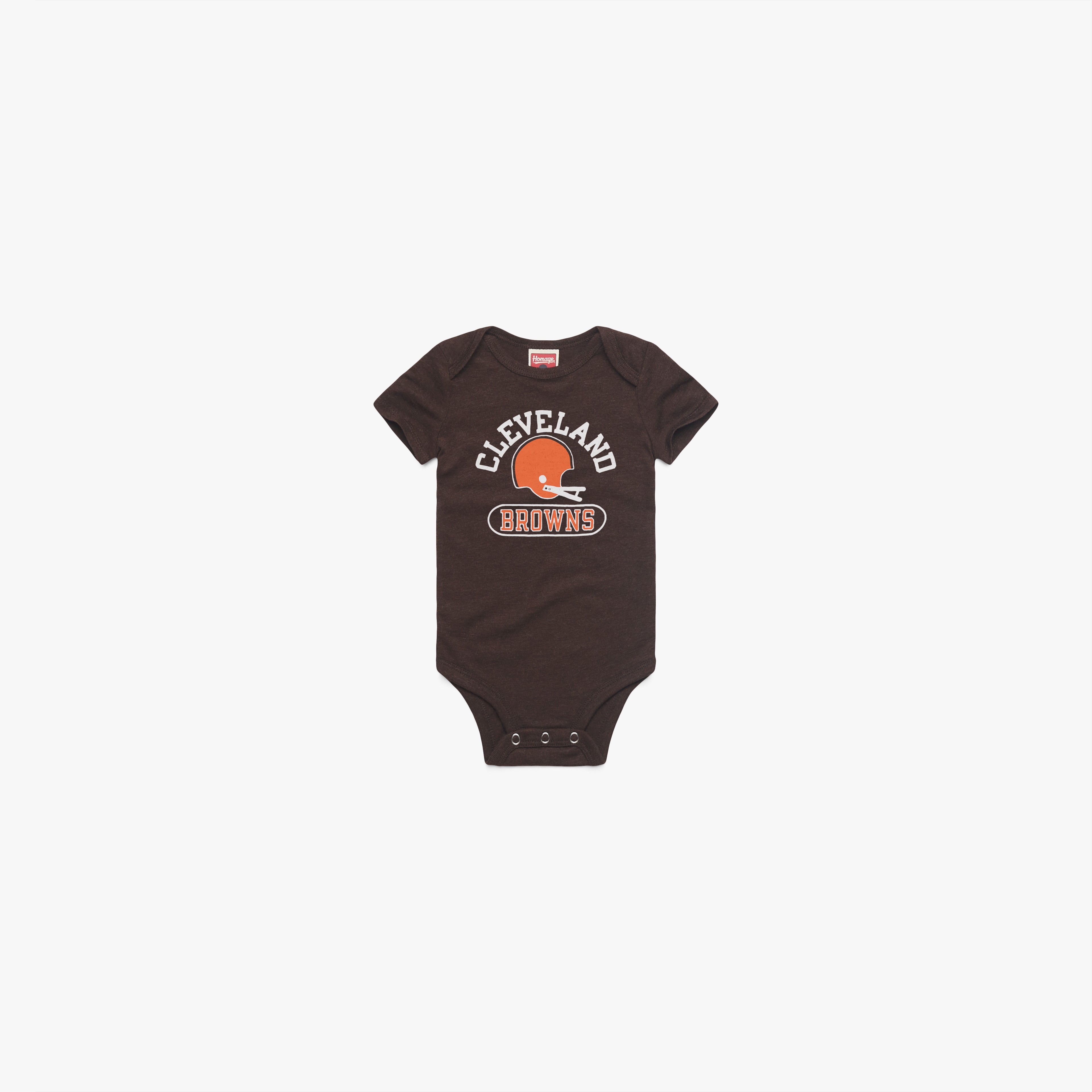 Cleveland Browns Throwback Helmet Baby One Piece Free Shipping Shop Offer