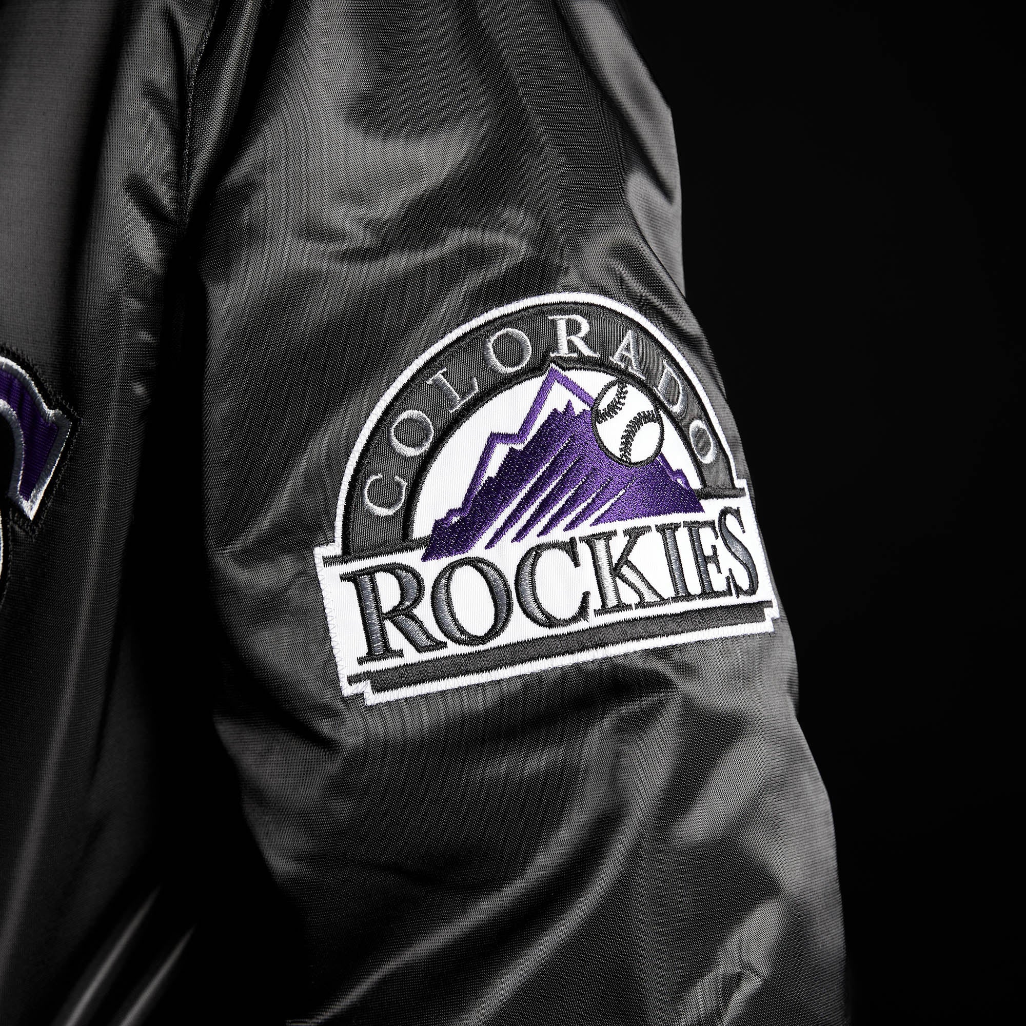 HOMAGE X Starter Rockies Satin Jacket Big Discount Online