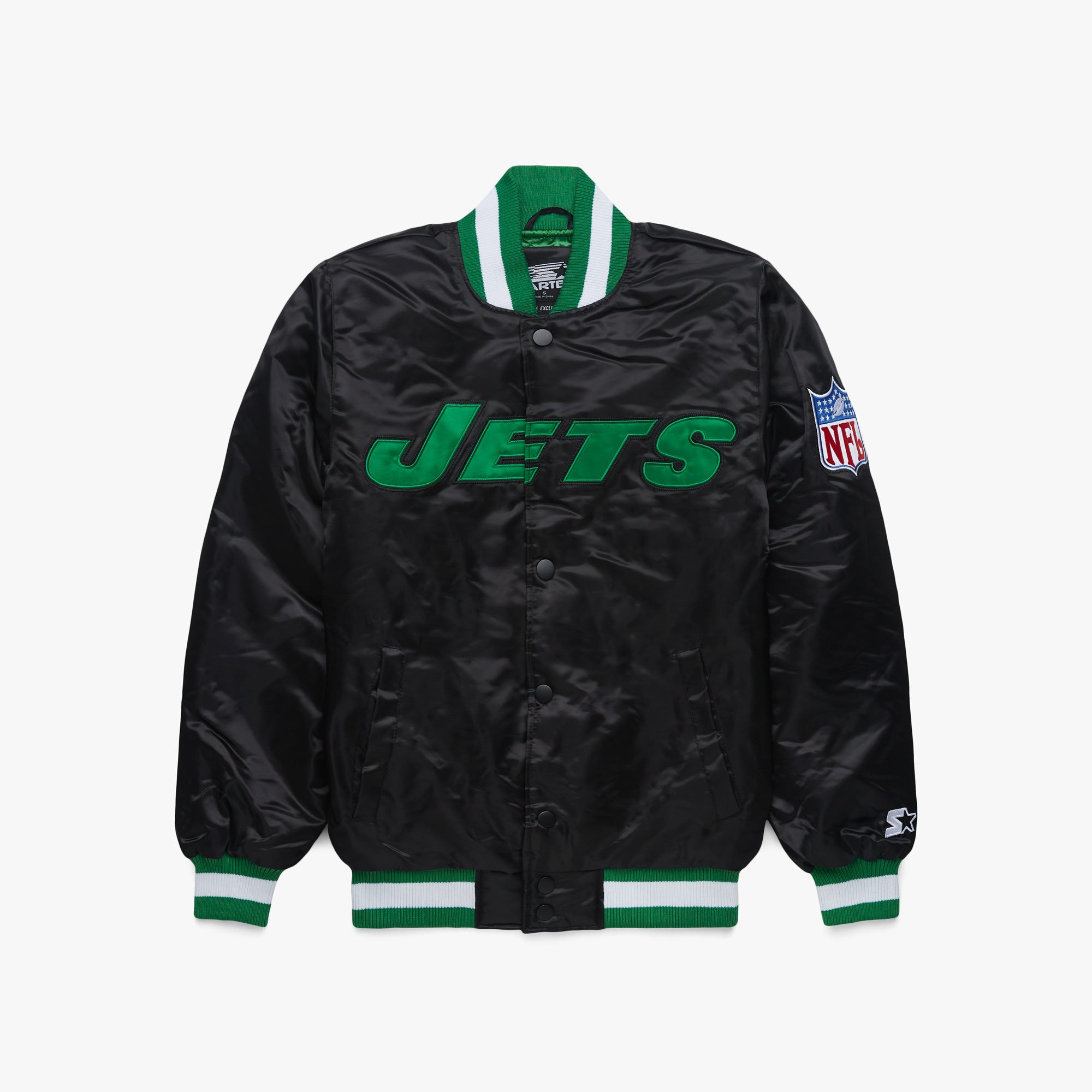 HOMAGE x Starter Jets Blackout Satin Jacket Free Shipping Sale Online