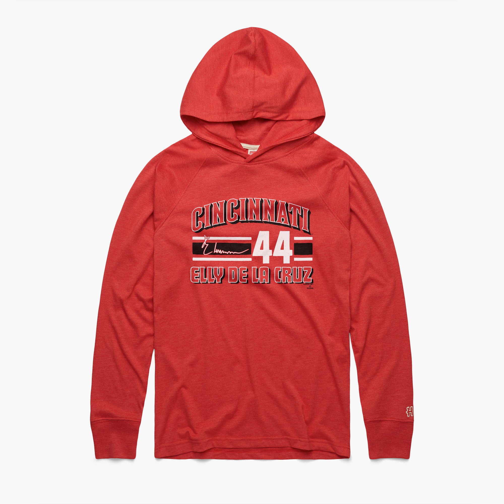 Cincinnati Reds Elly De La Cruz Signature Jersey Lightweight Hoodie Outlet Discount Sale