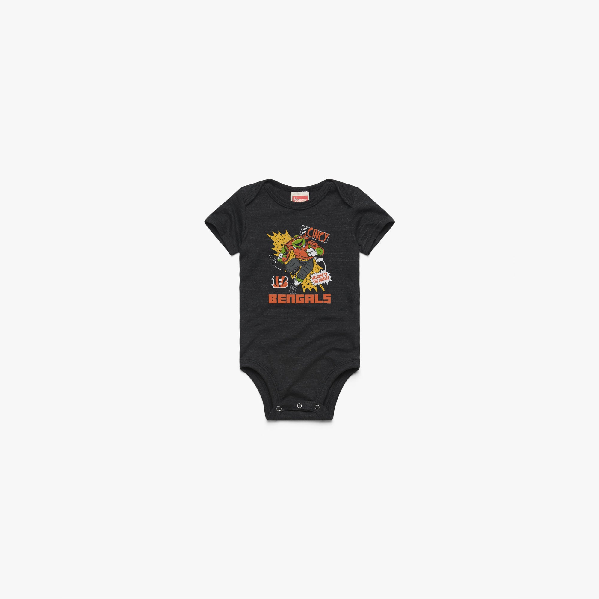 TMNT Michelangelo x Cincinnati Bengals Baby One Piece Clearance Marketable