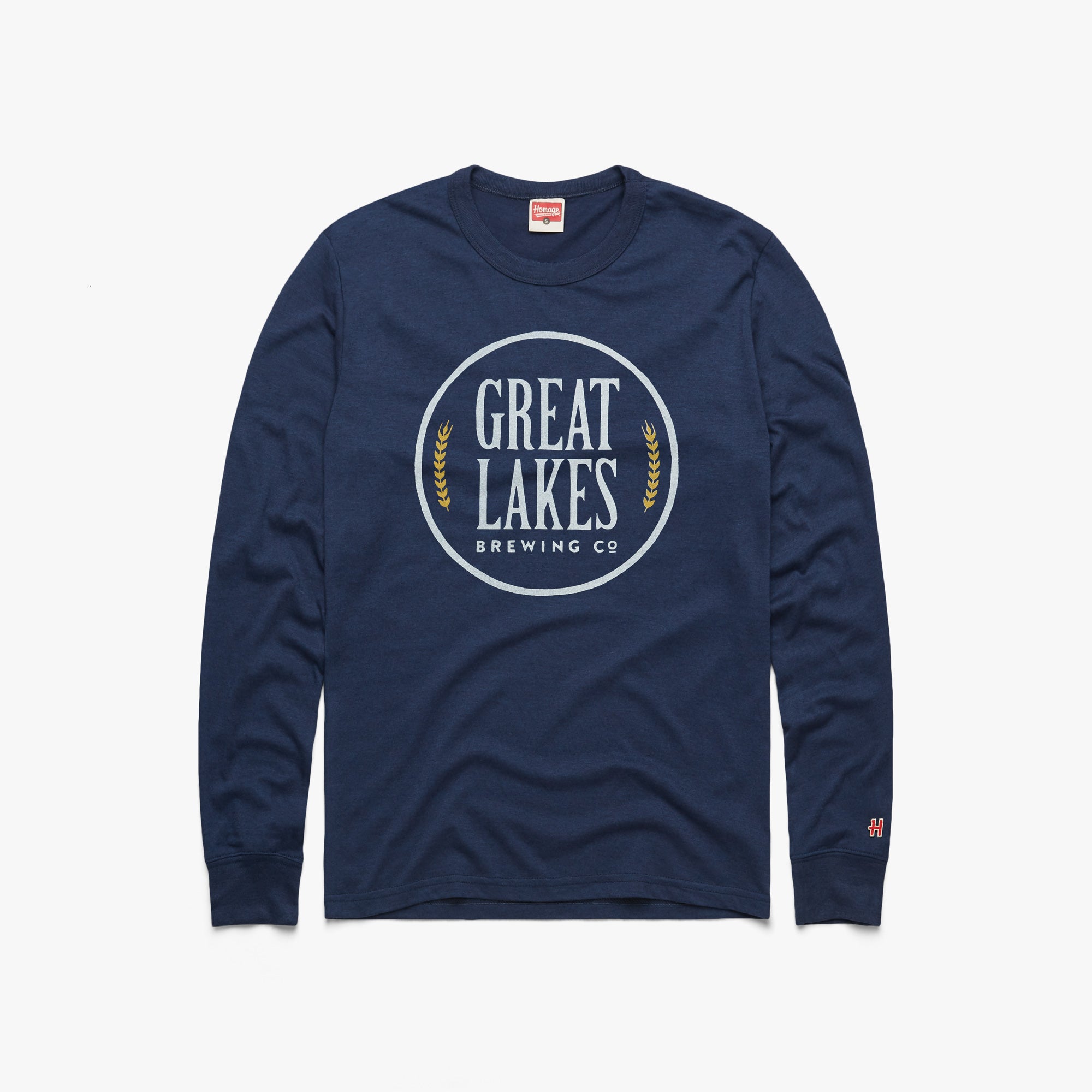 Great Lakes Brewing Co. Logo Long Sleeve Tee Discount Classic