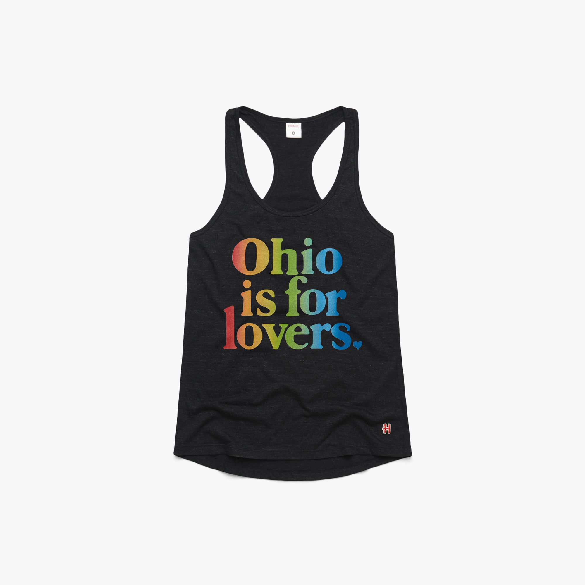 Women's Ohio Is For Lovers Rainbow Racerback Amazon Sale Online