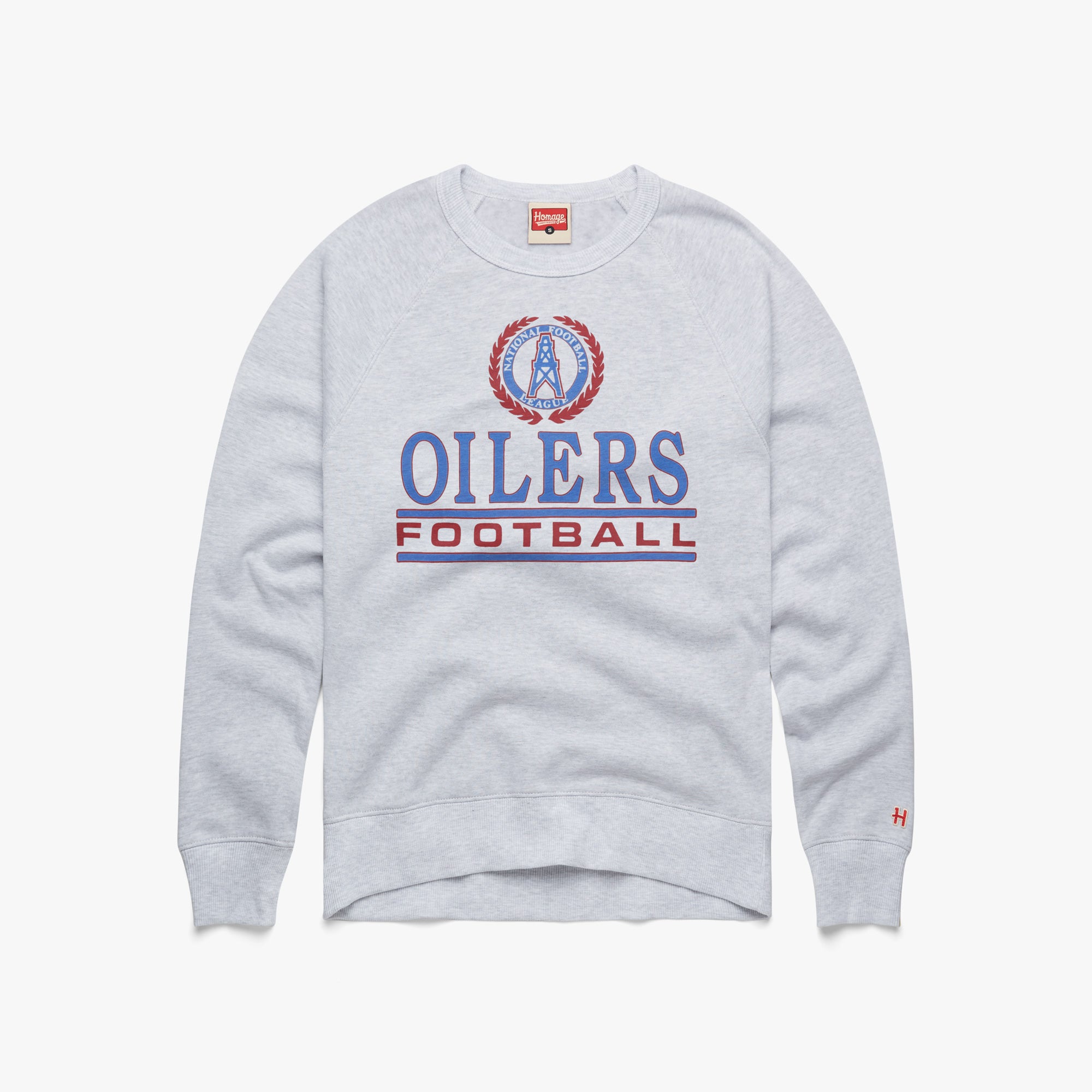 Oilers Football Crest Crewneck Best Deals