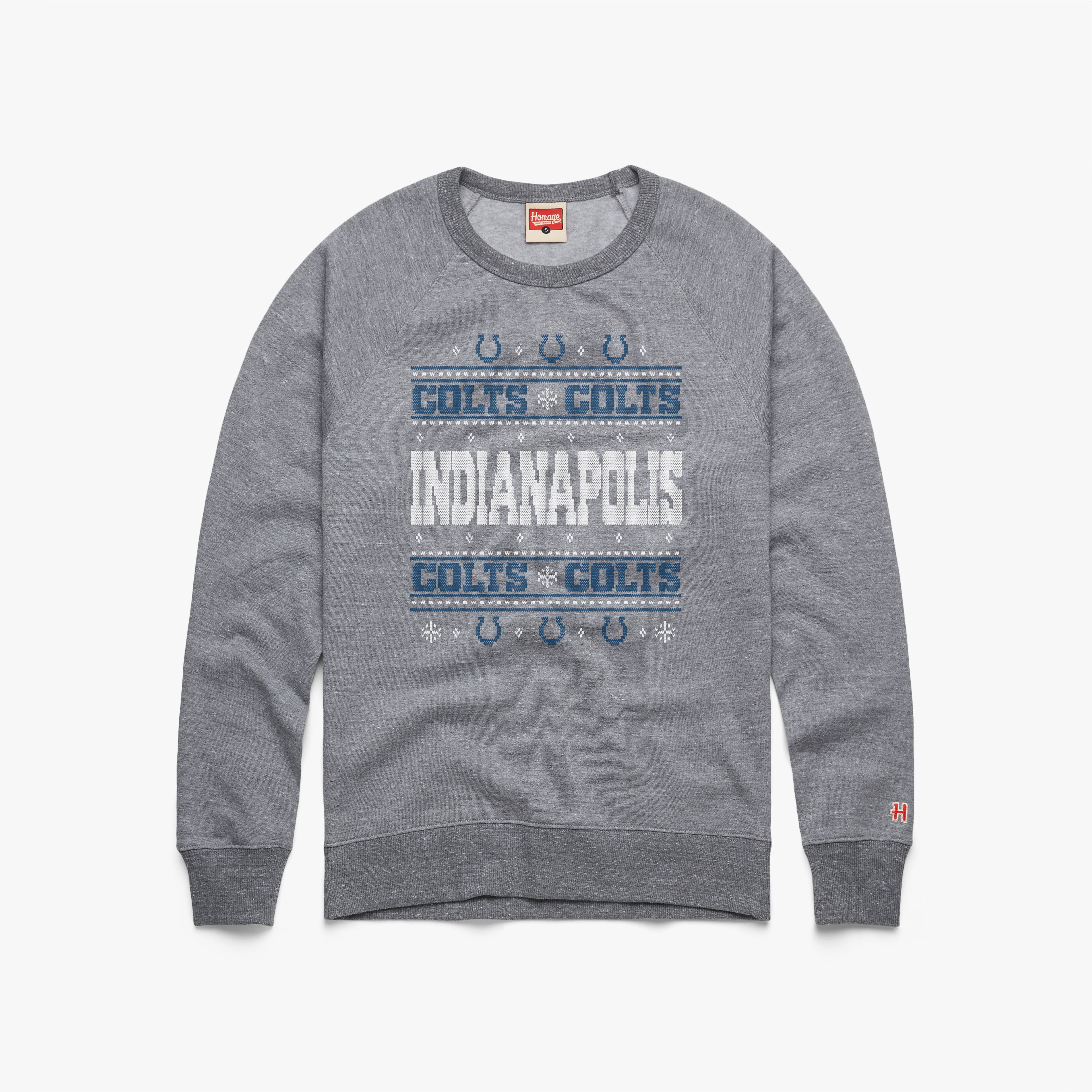 Indianapolis Colts Holiday Crewneck Manchester Great Sale Cheap Pice