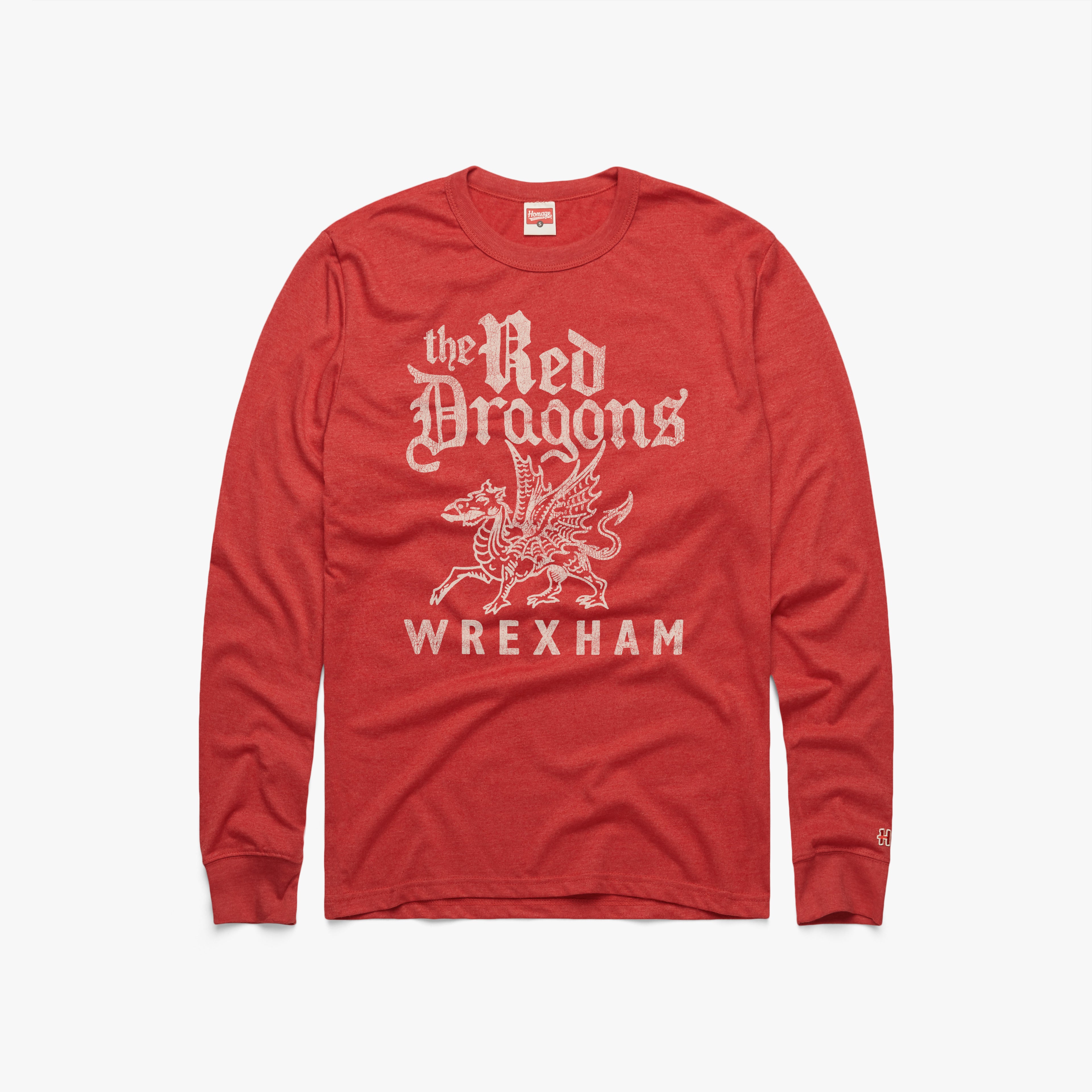 The Red Dragons Wrexham AFC Long Sleeve Tee Clearance Best Pices