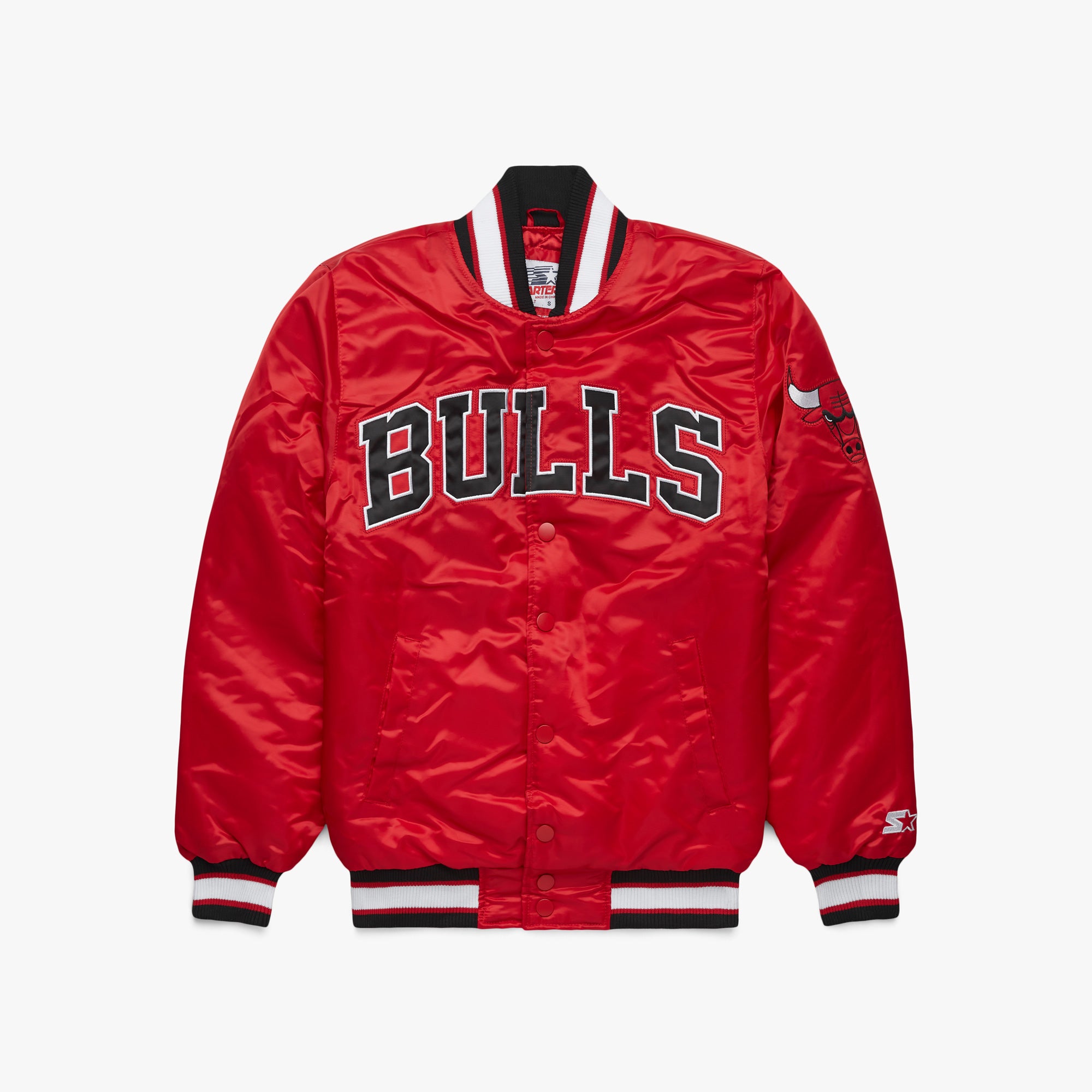 HOMAGE x Starter Bulls Satin Jacket Low Pice For Sale