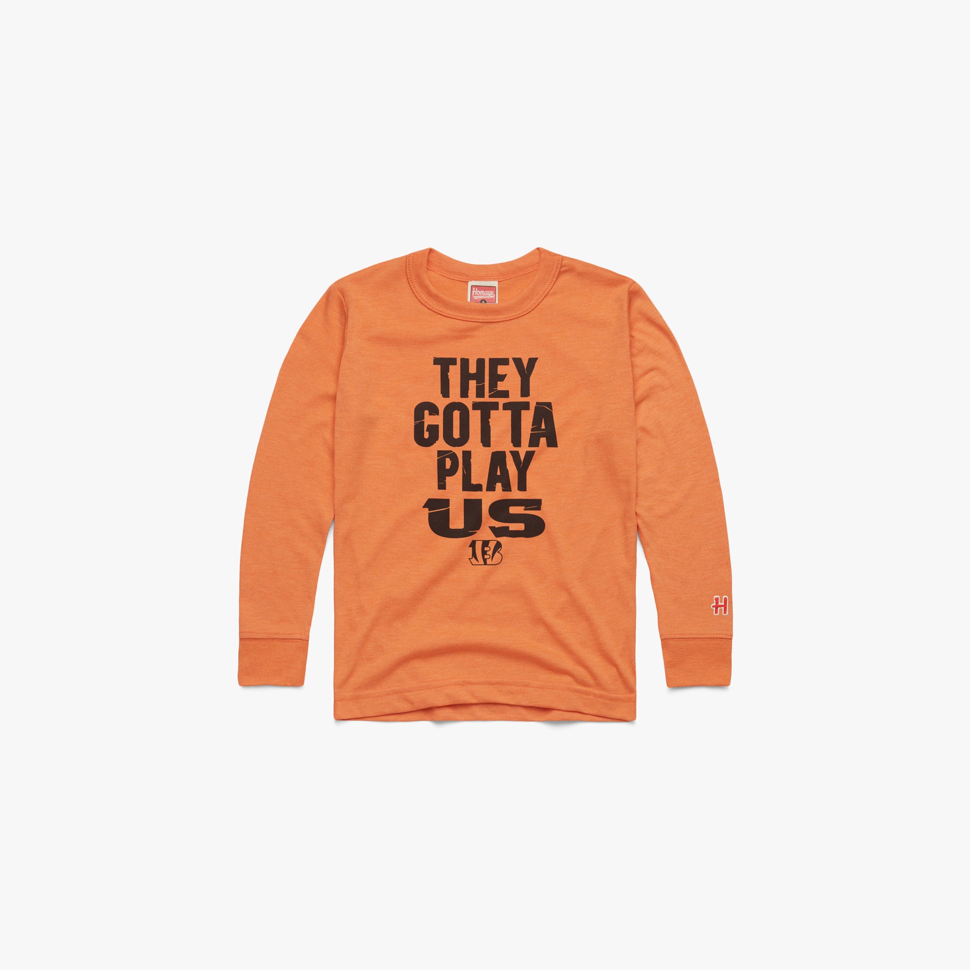 Youth Bengals They Gotta Play Us Long Sleeve Tee Clearance Best Store To Get