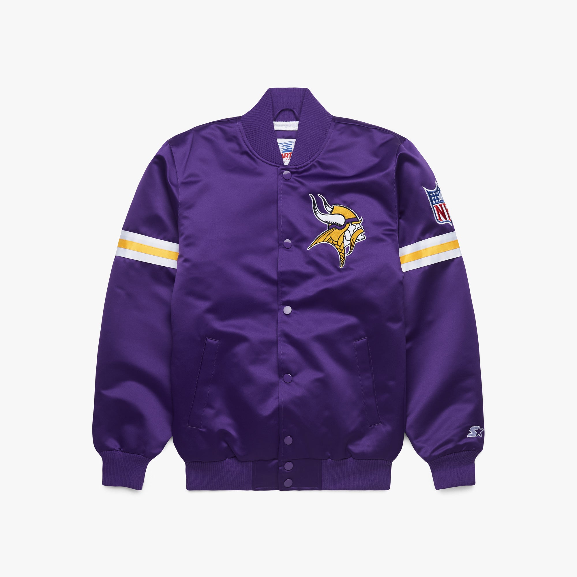 HOMAGE X Starter Vikings Heavyweight Satin Jacket Clearance In China