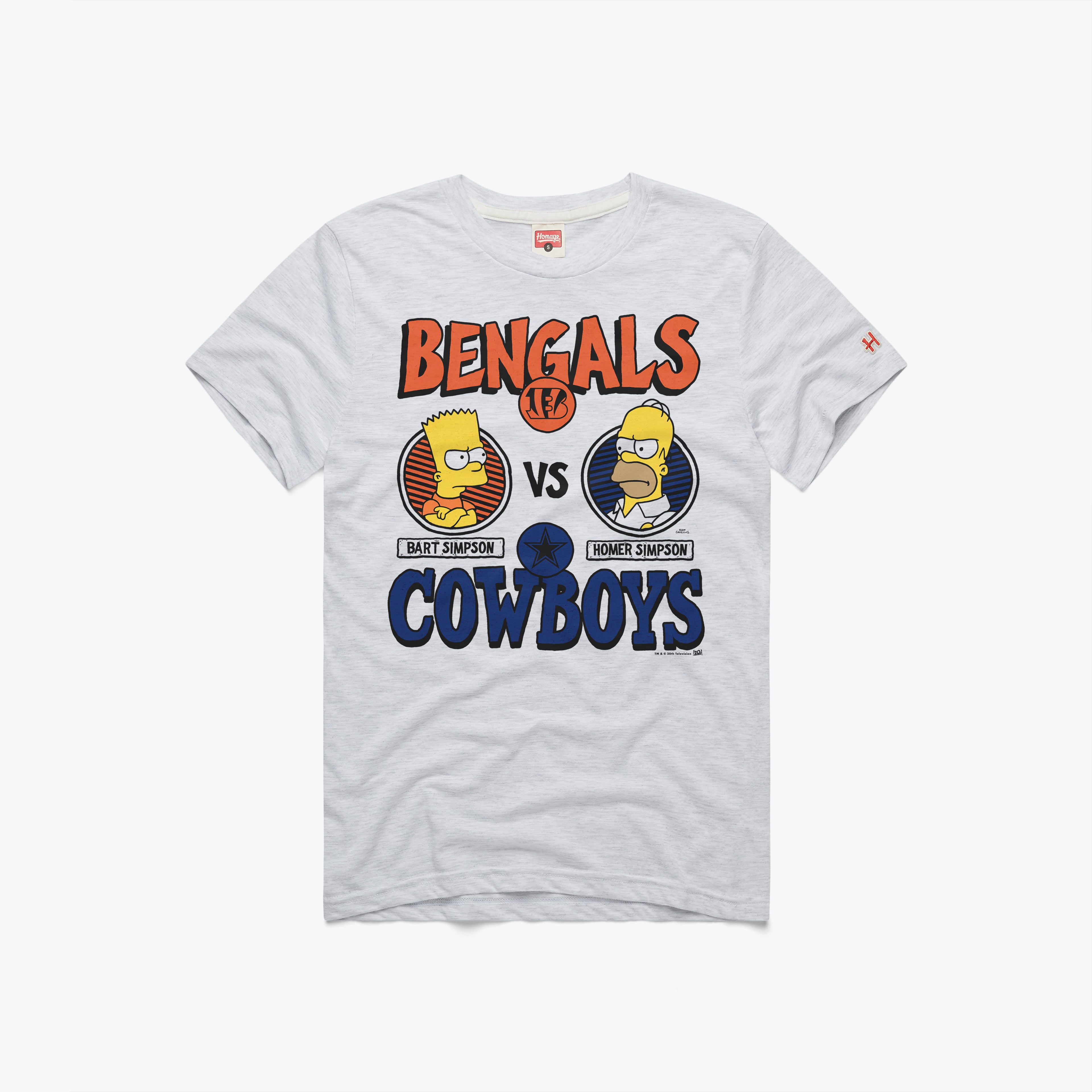 The Simpsons x Bengals Vs Cowboys Latest Collections For Sale