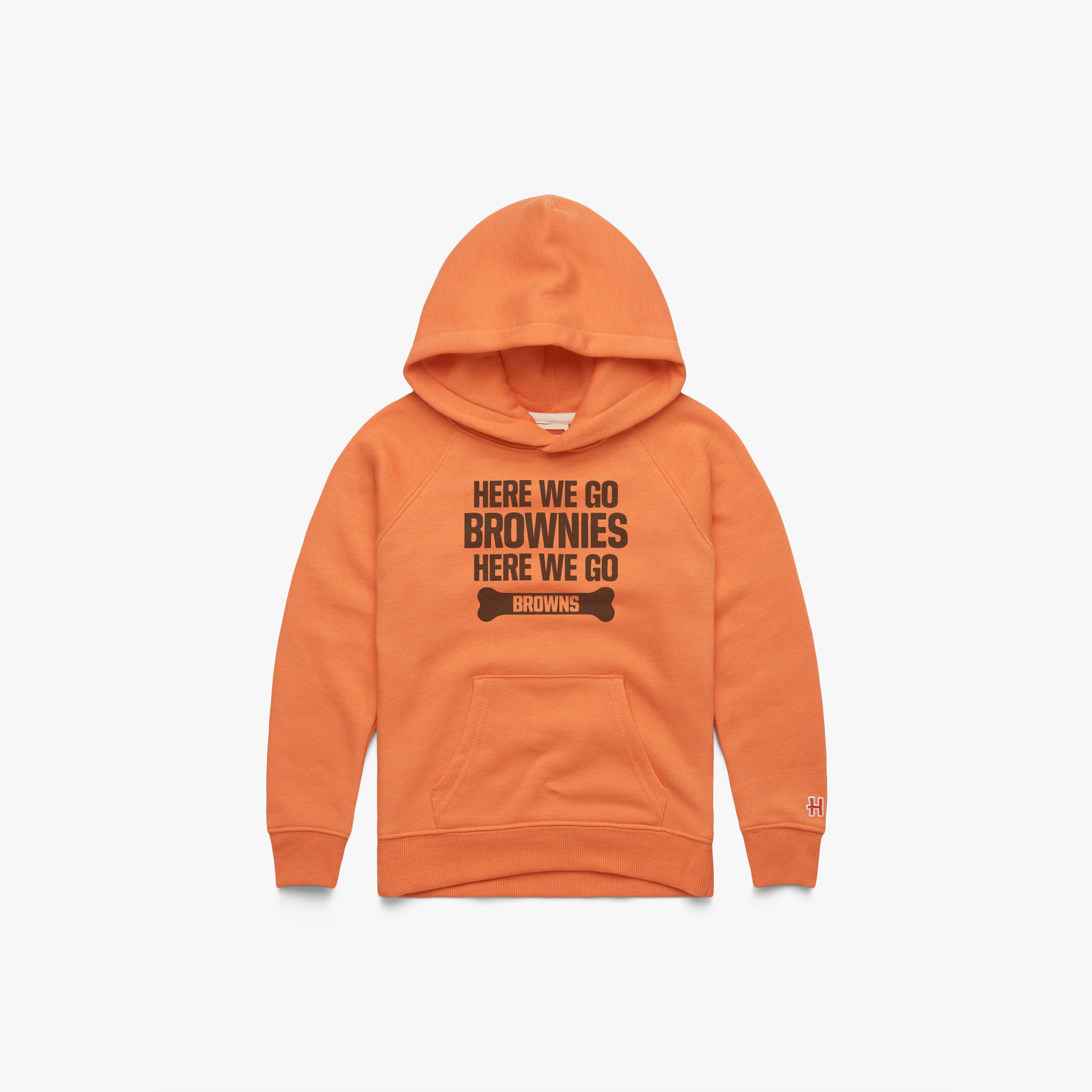 Youth Here We Go Brownies Here We Go Hoodie Outlet Hot Sale