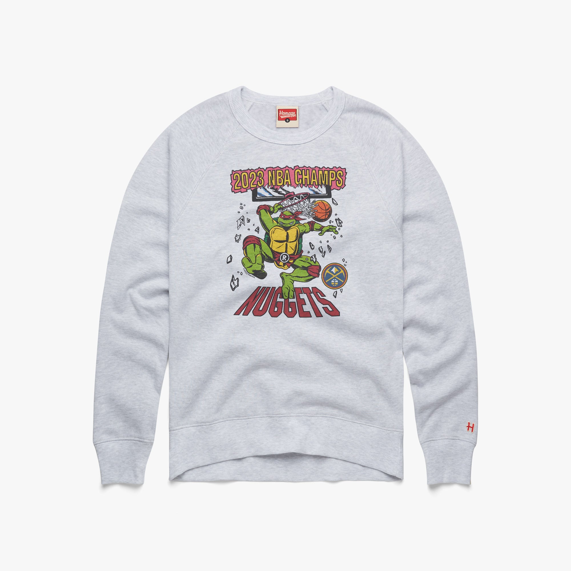 NBA x TMNT 2023 Champs Denver Nuggets Crewneck Recommend For Sale