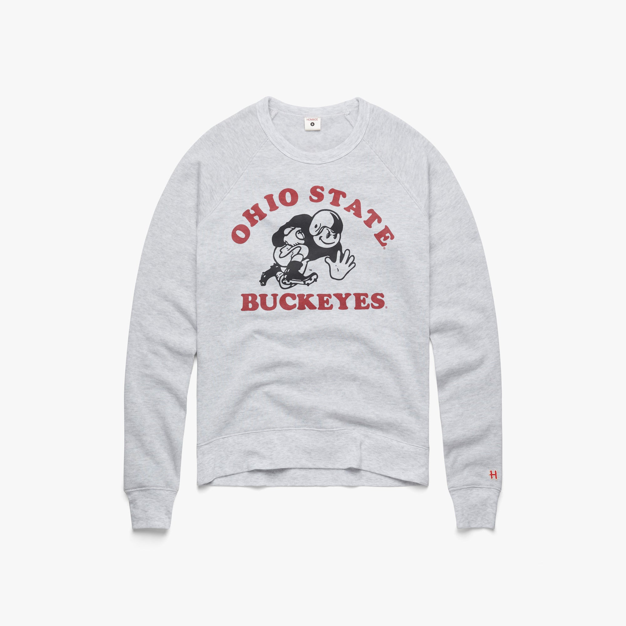 Women's Buckeyes Stiff Arm Crewneck Cheap Sale Explore