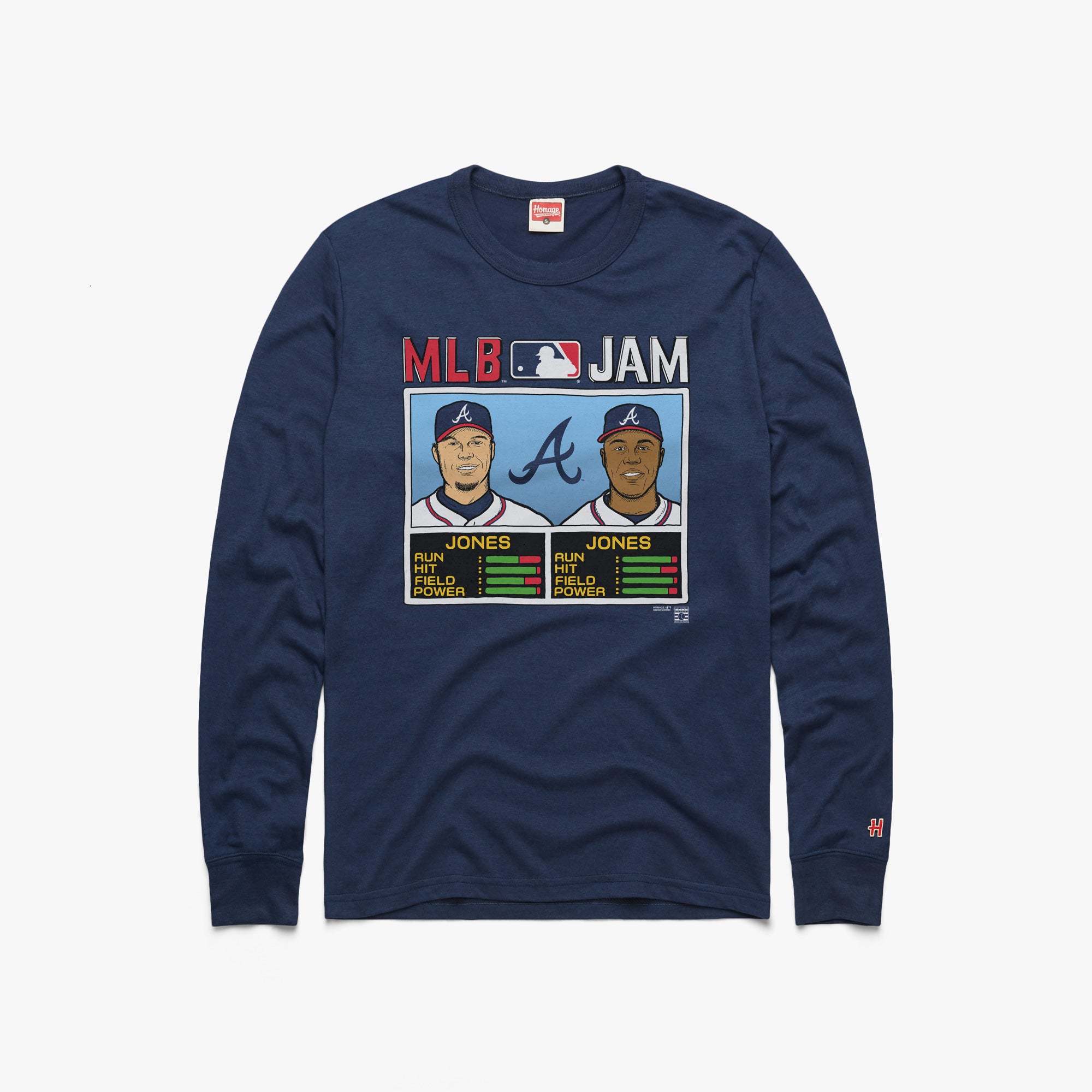 MLB Jam Braves Jones and Jones Long Sleeve Tee Pre Order For Sale