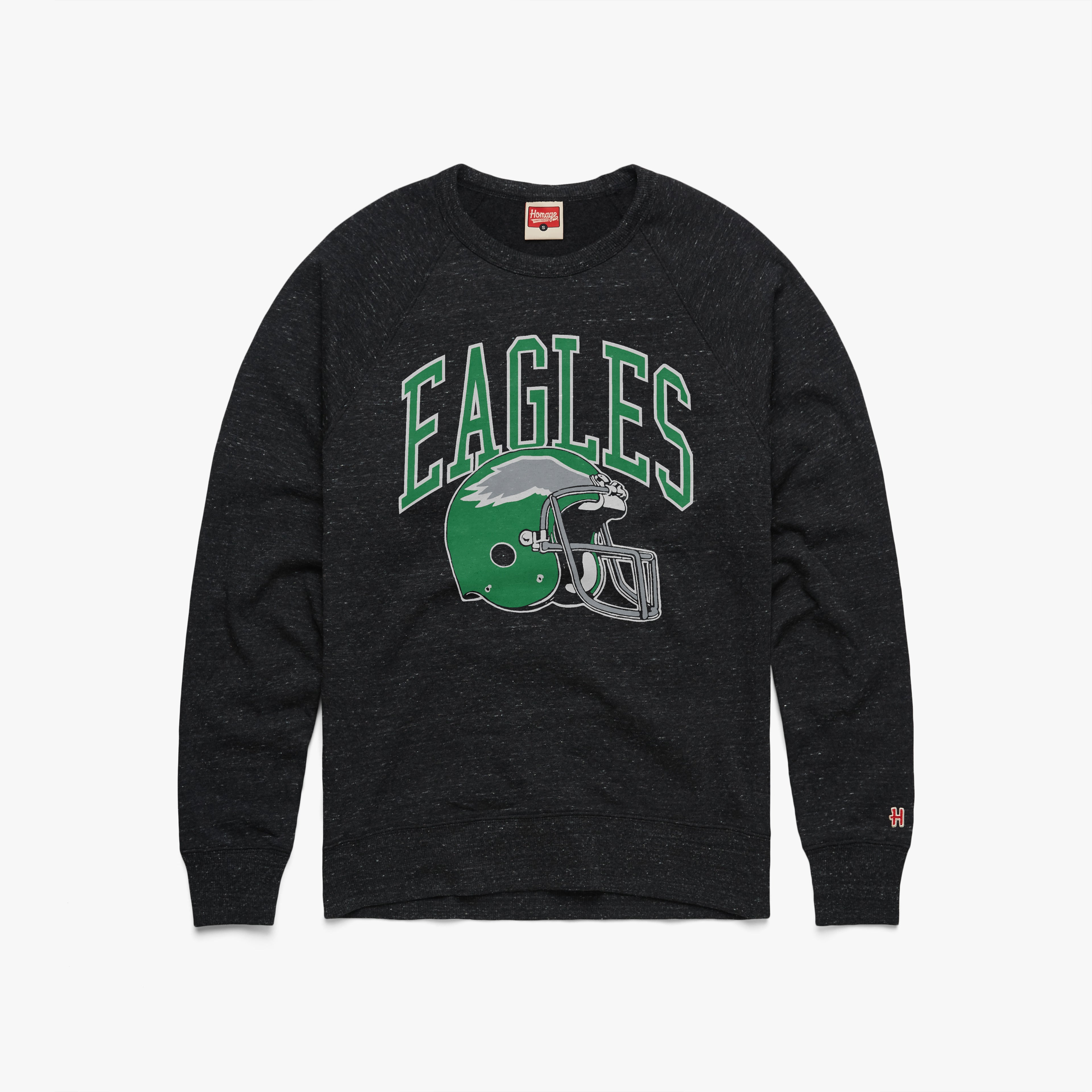 Philadelphia Eagles Helmet Retro Crewneck Cheap Pice Top Quality