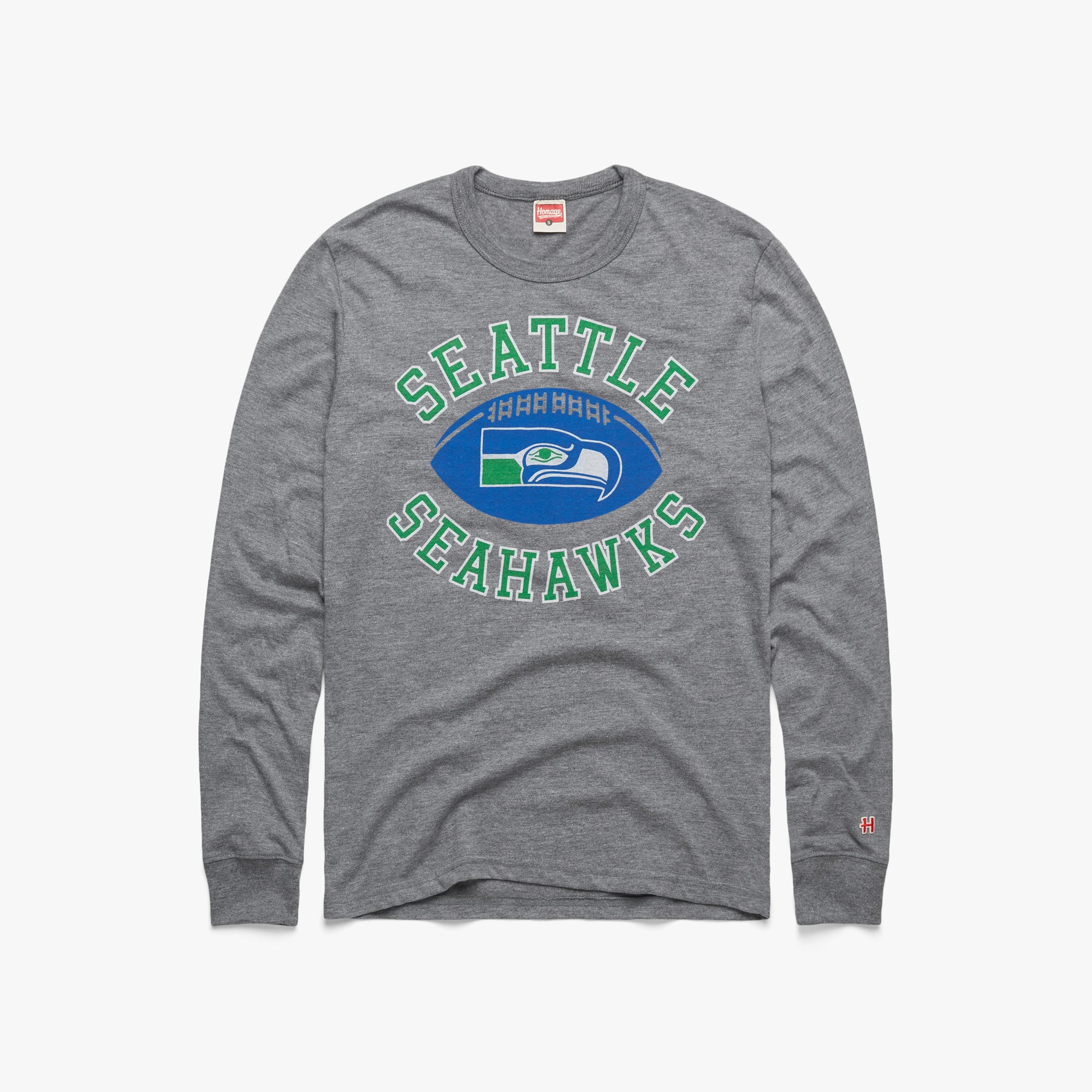 Seattle Seahawks Pigskin Long Sleeve Tee Discount With Mastercard