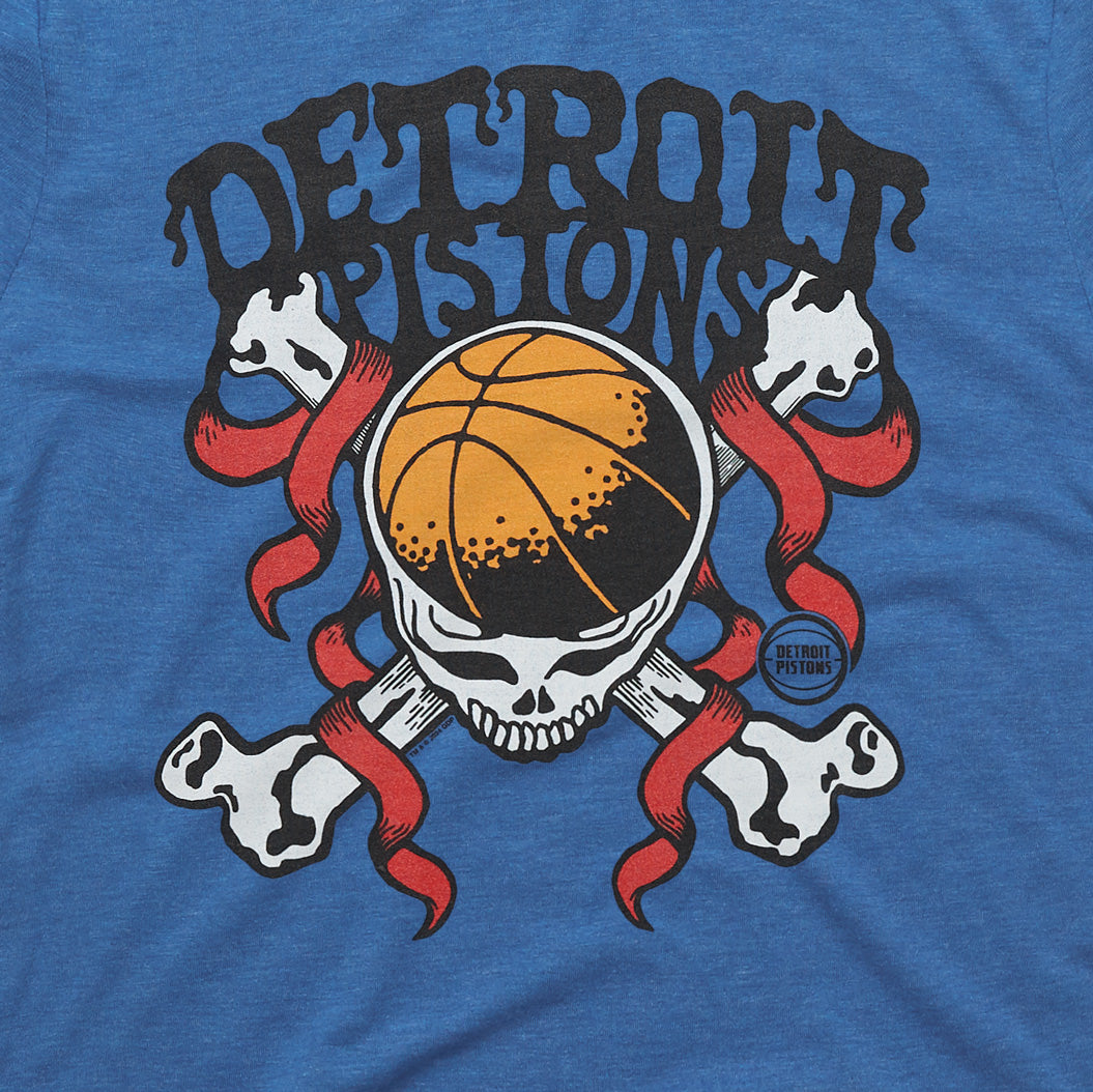 NBA x Grateful Dead x Pistons Skull For Sale Cheap Pice