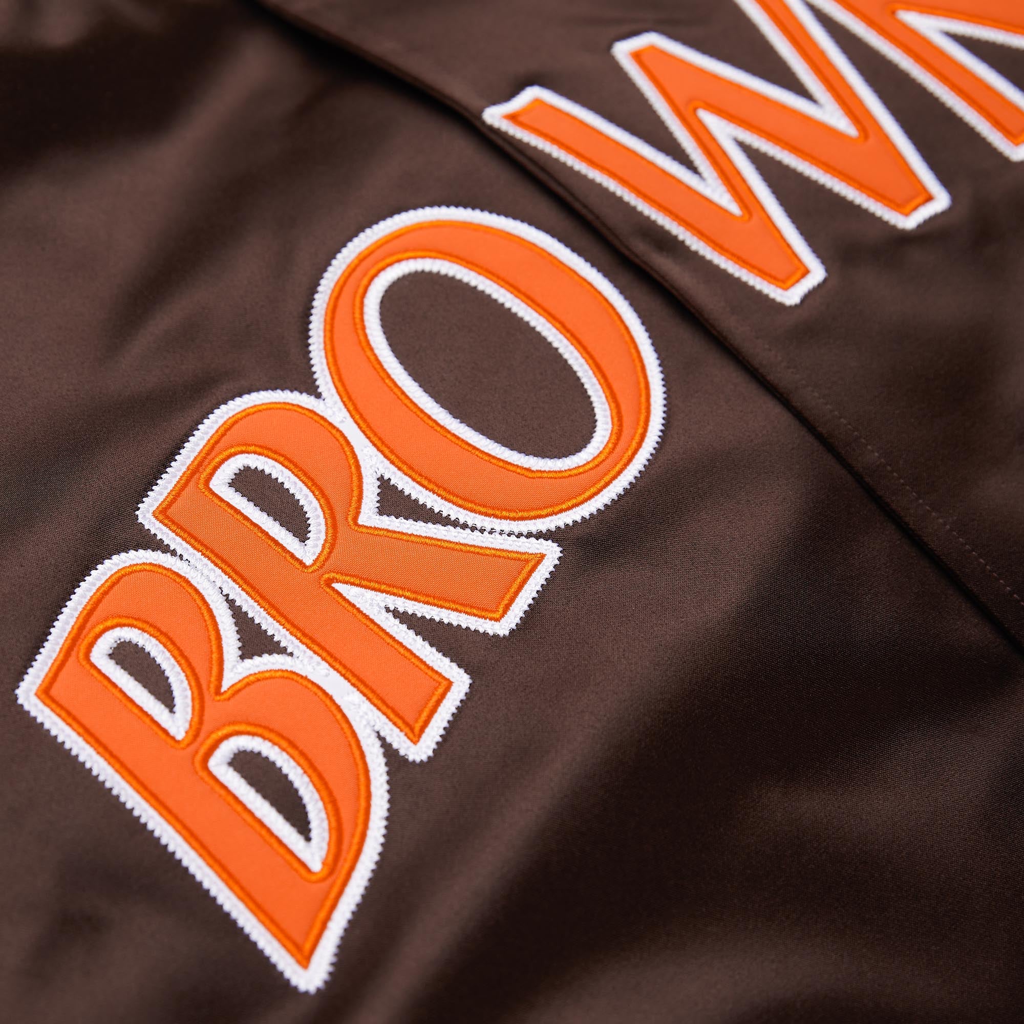 HOMAGE X Starter Browns Arch Heavyweight Satin Jacket Discount Original