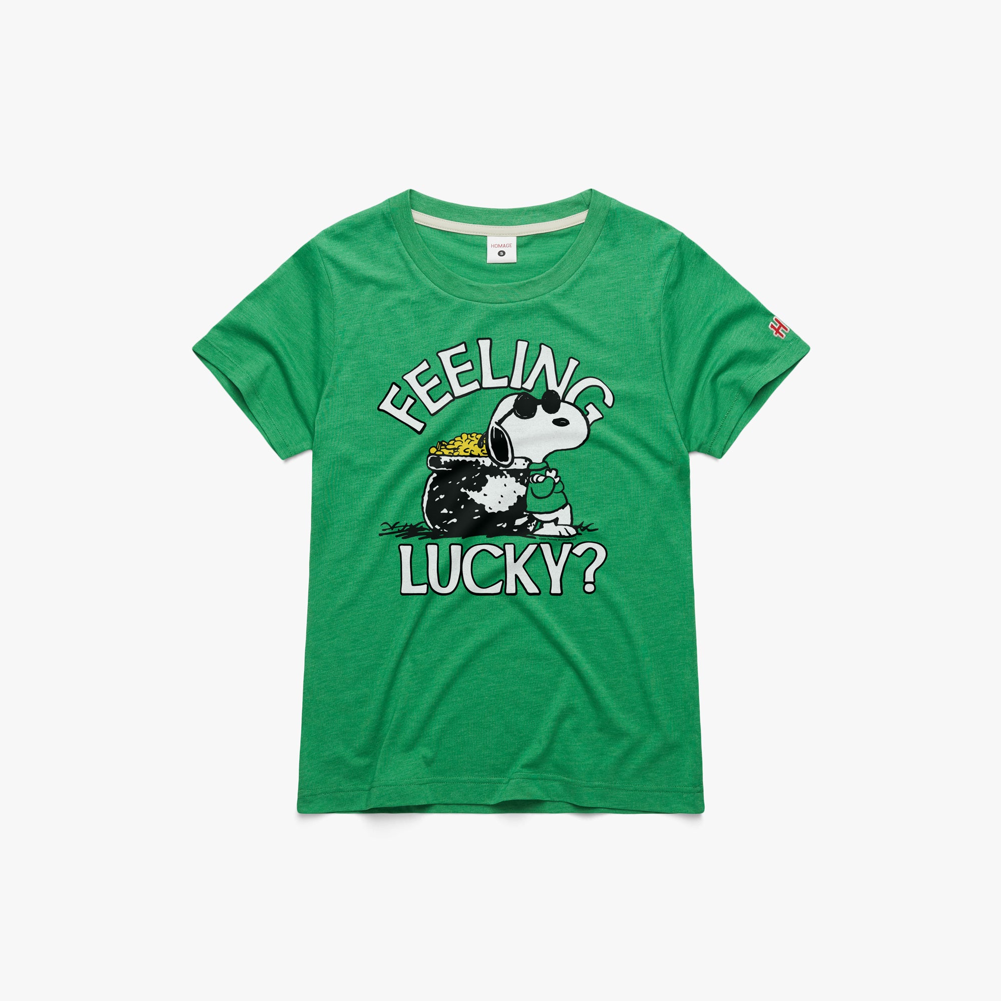 Women's Peanuts Snoopy Feeling Lucky Looking For Online