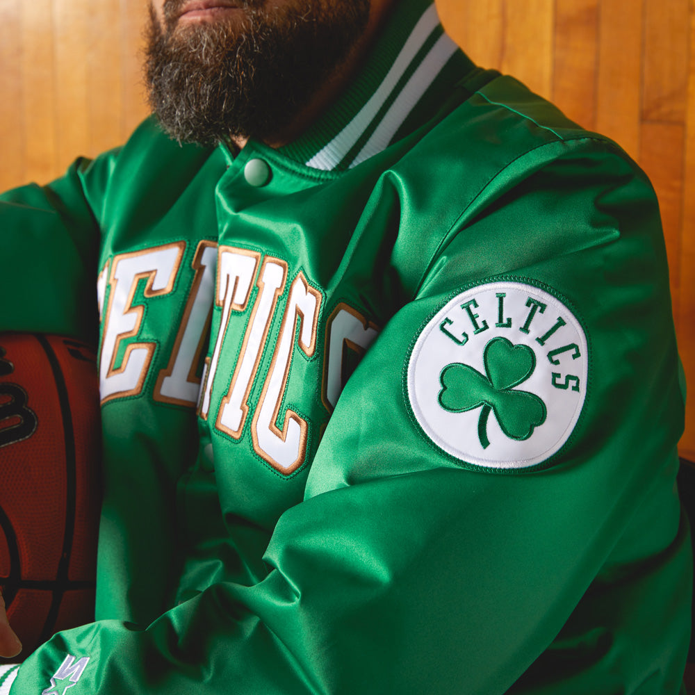 HOMAGE X Starter Celtics Heavyweight Satin Jacket For Cheap