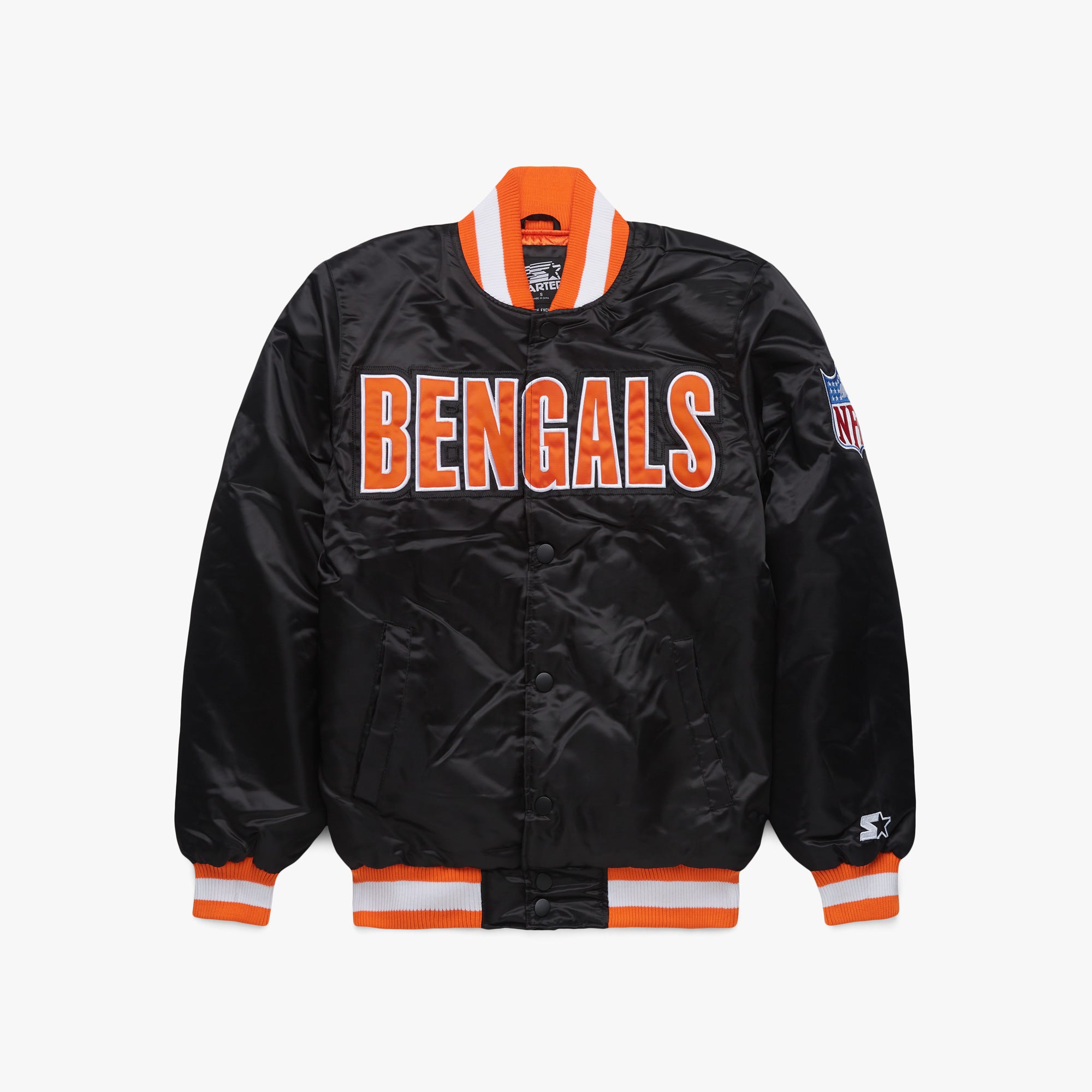 HOMAGE x Starter Bengals Blackout Satin Jacket Buy Cheap Excellent