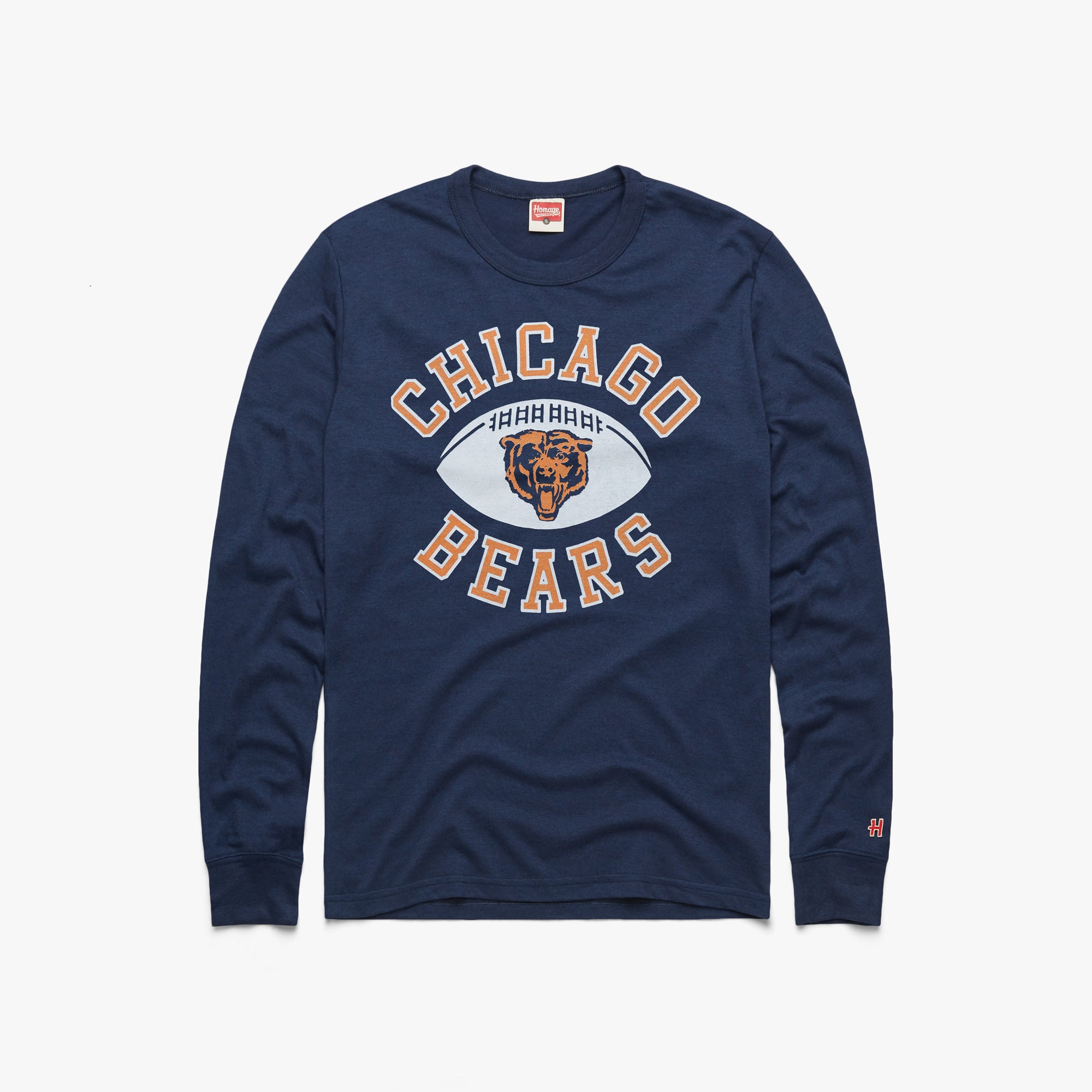 Chicago Bears Pigskin Long Sleeve Tee Sale Wholesale Pice