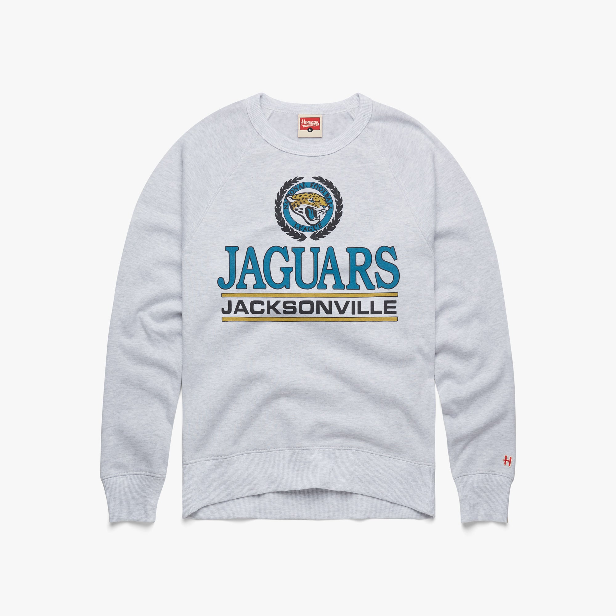 Jacksonville Jaguars Crest Crewneck Clearance Store Sale Online