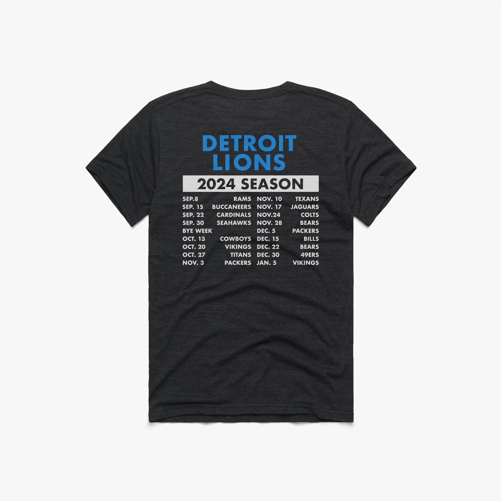 Detroit Lions Schedule 2024 Discount 2025 Unisex