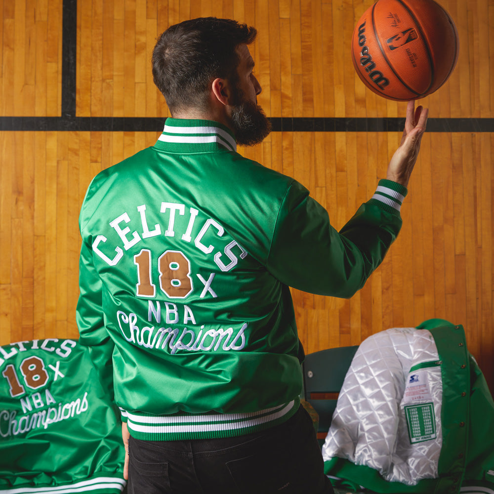 HOMAGE X Starter Celtics Heavyweight Satin Jacket For Cheap