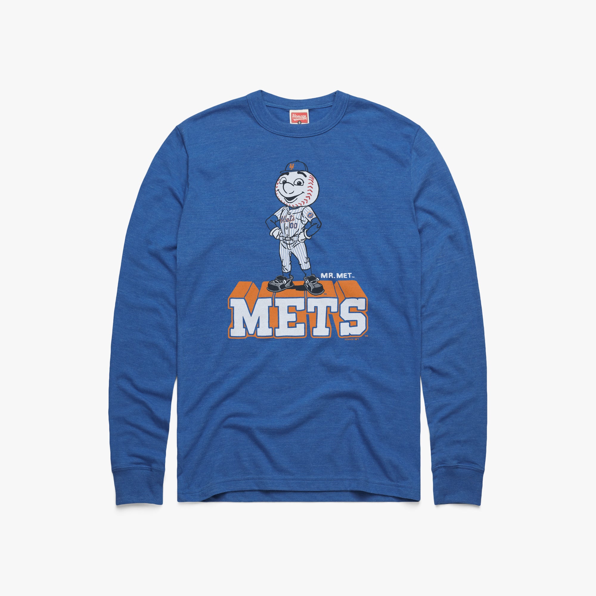 New York Mets Mr. Met Long Sleeve Tee Clearance Amazon