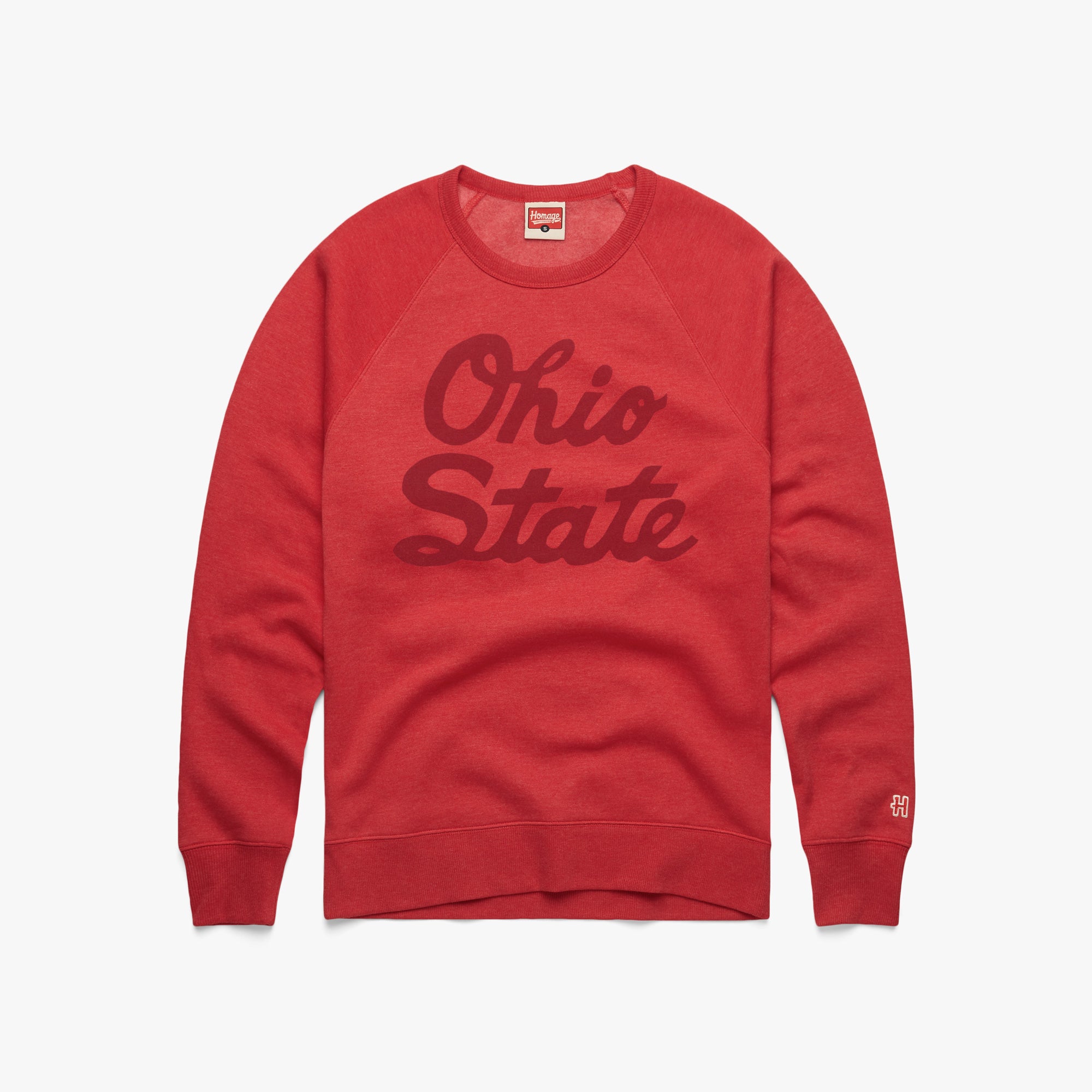 OSU 1942 All Scarlet Crewneck Cheap Sale Big Sale